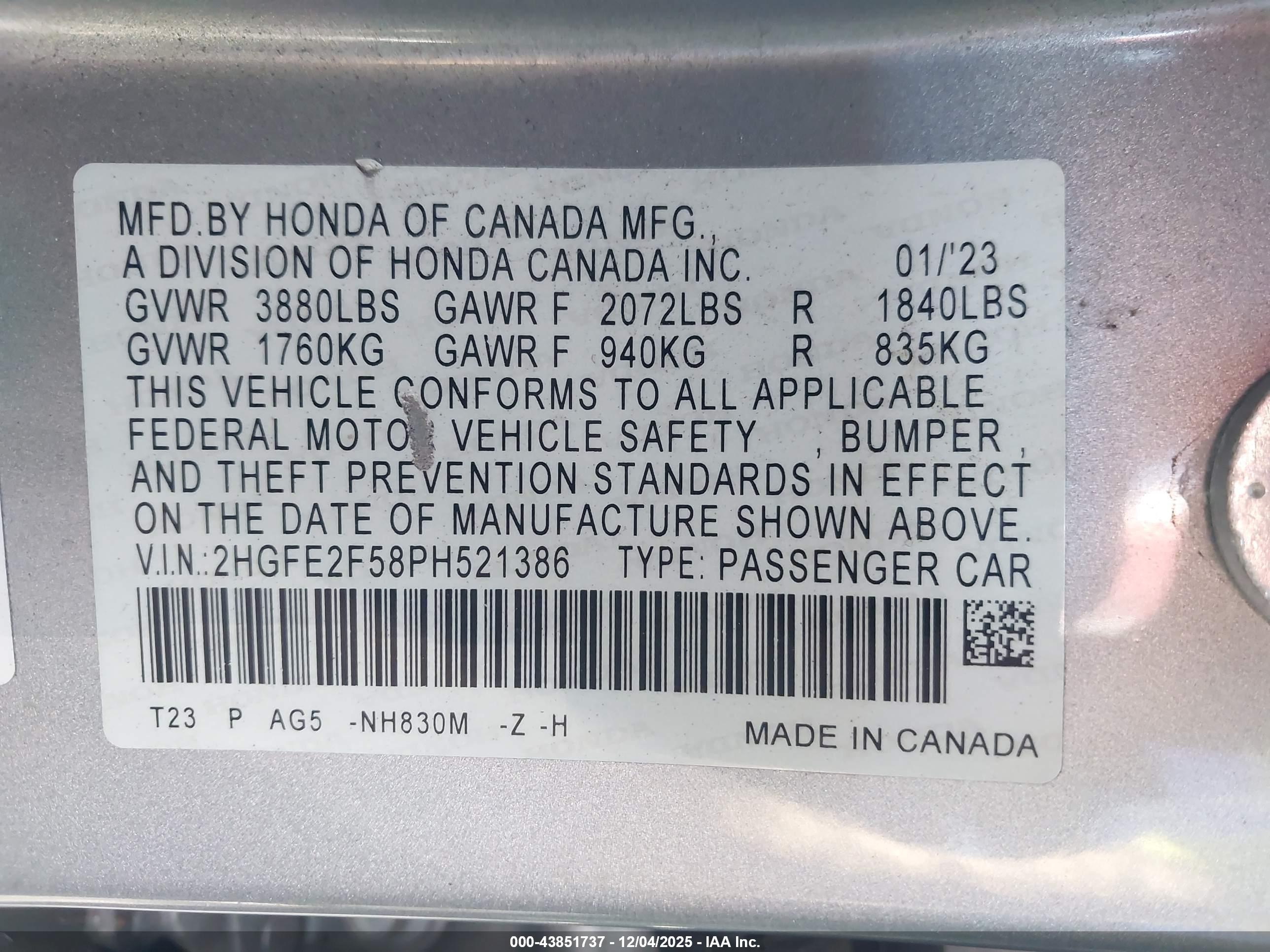 HONDA CIVIC image 9