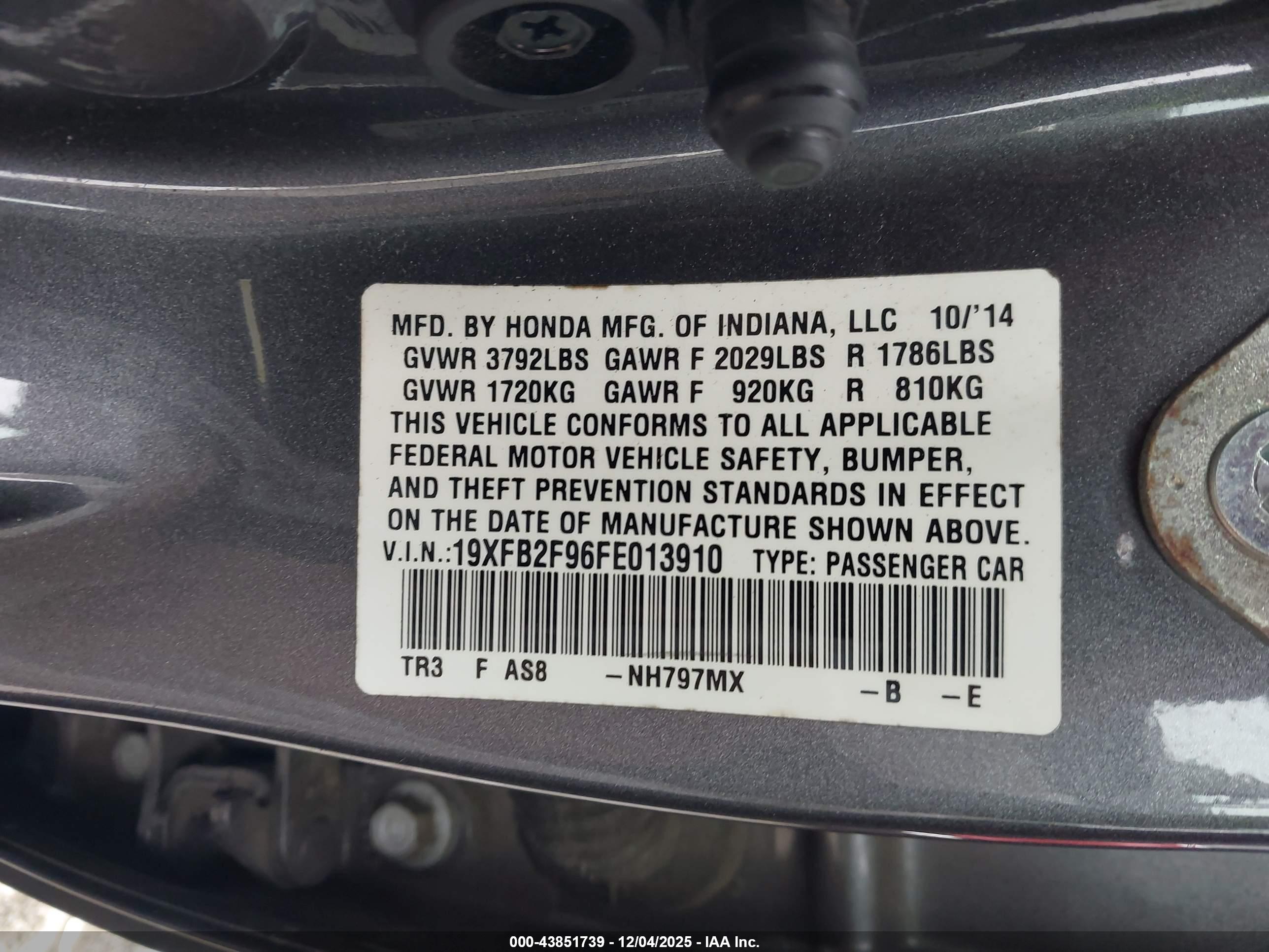 HONDA CIVIC image 9