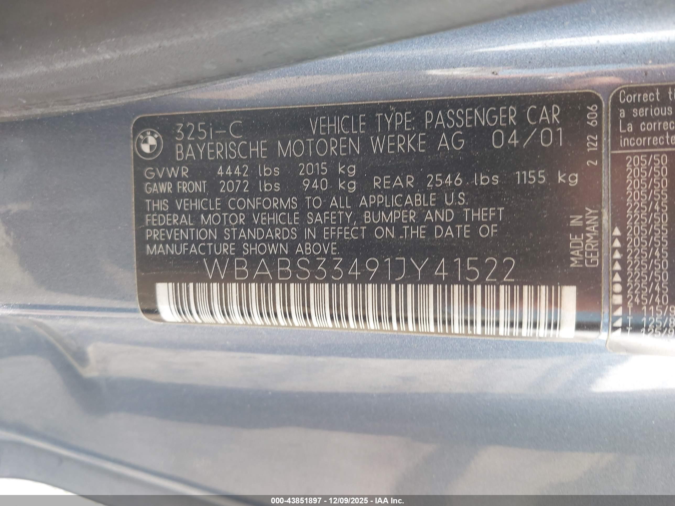 BMW 325CI image 9