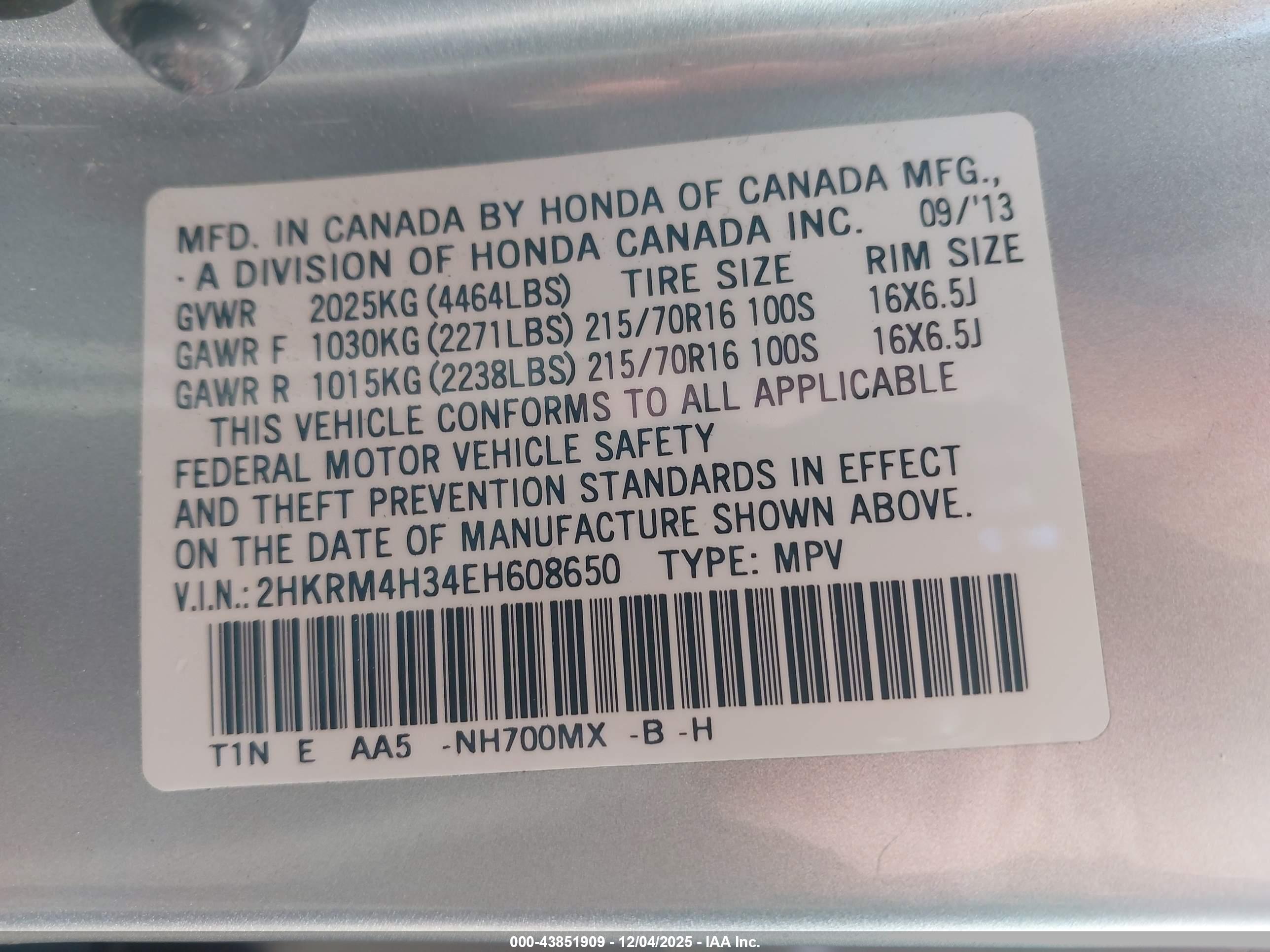 HONDA CR-V image 9