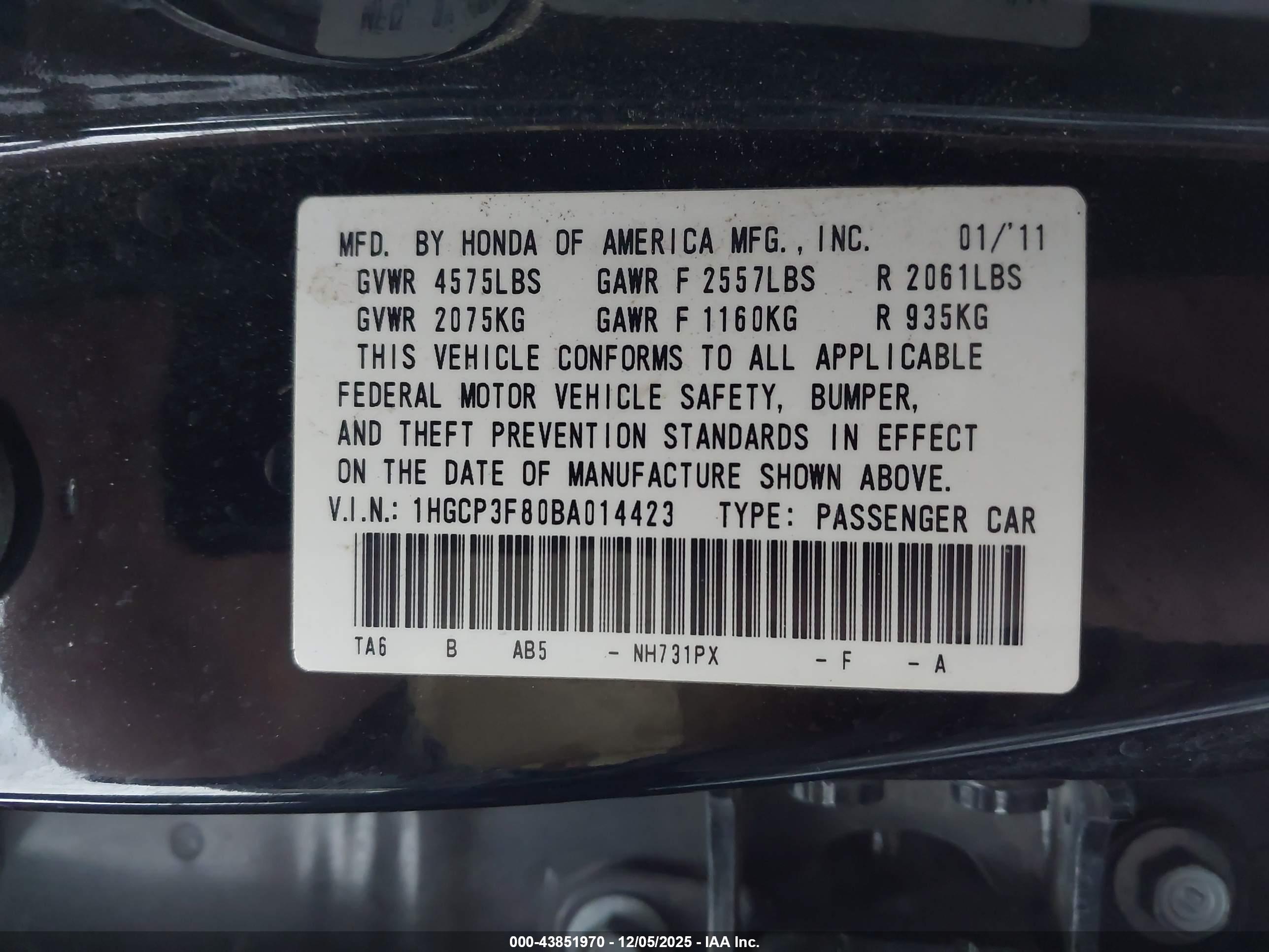 HONDA ACCORD image 9