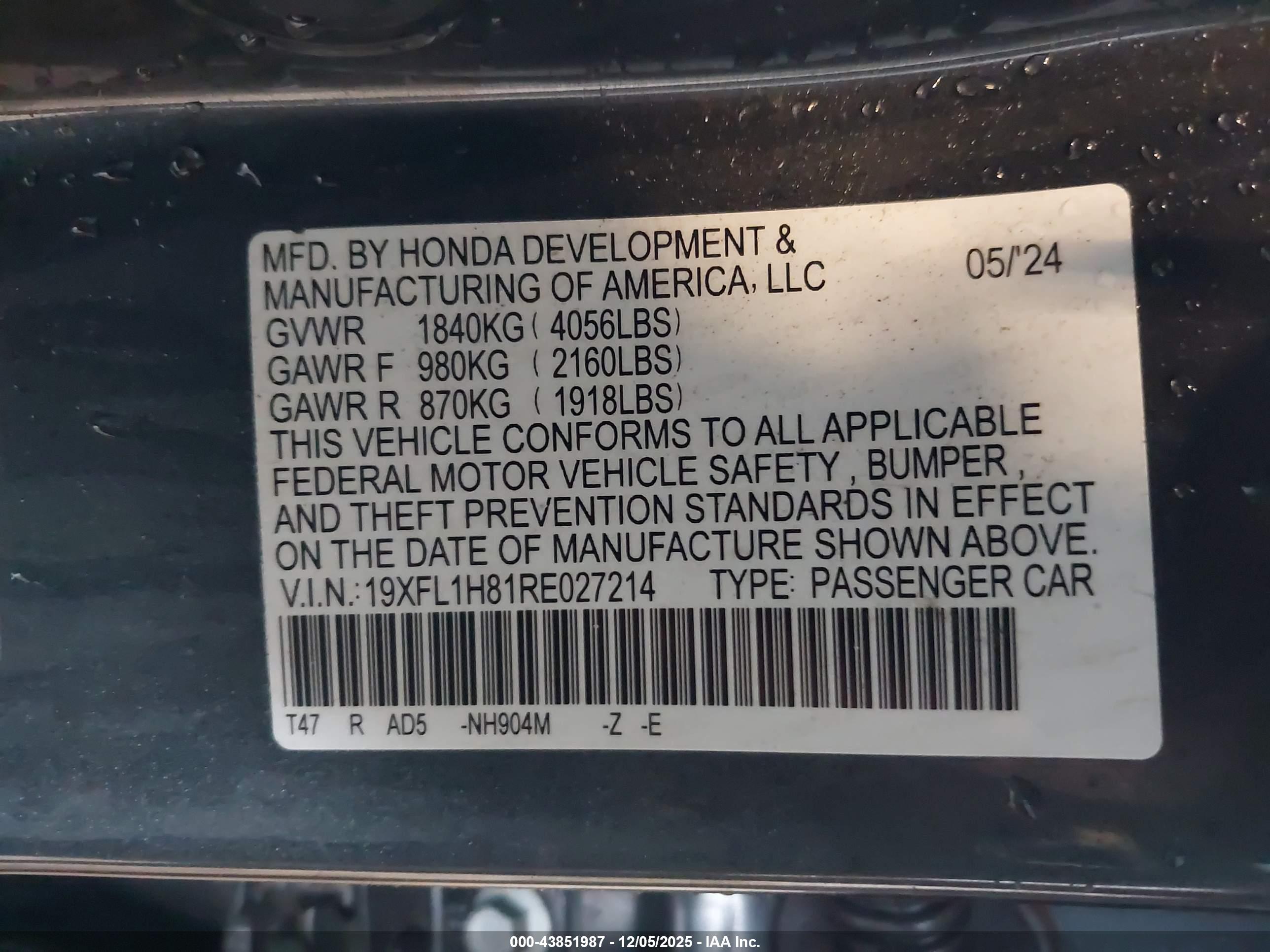 HONDA CIVIC image 9