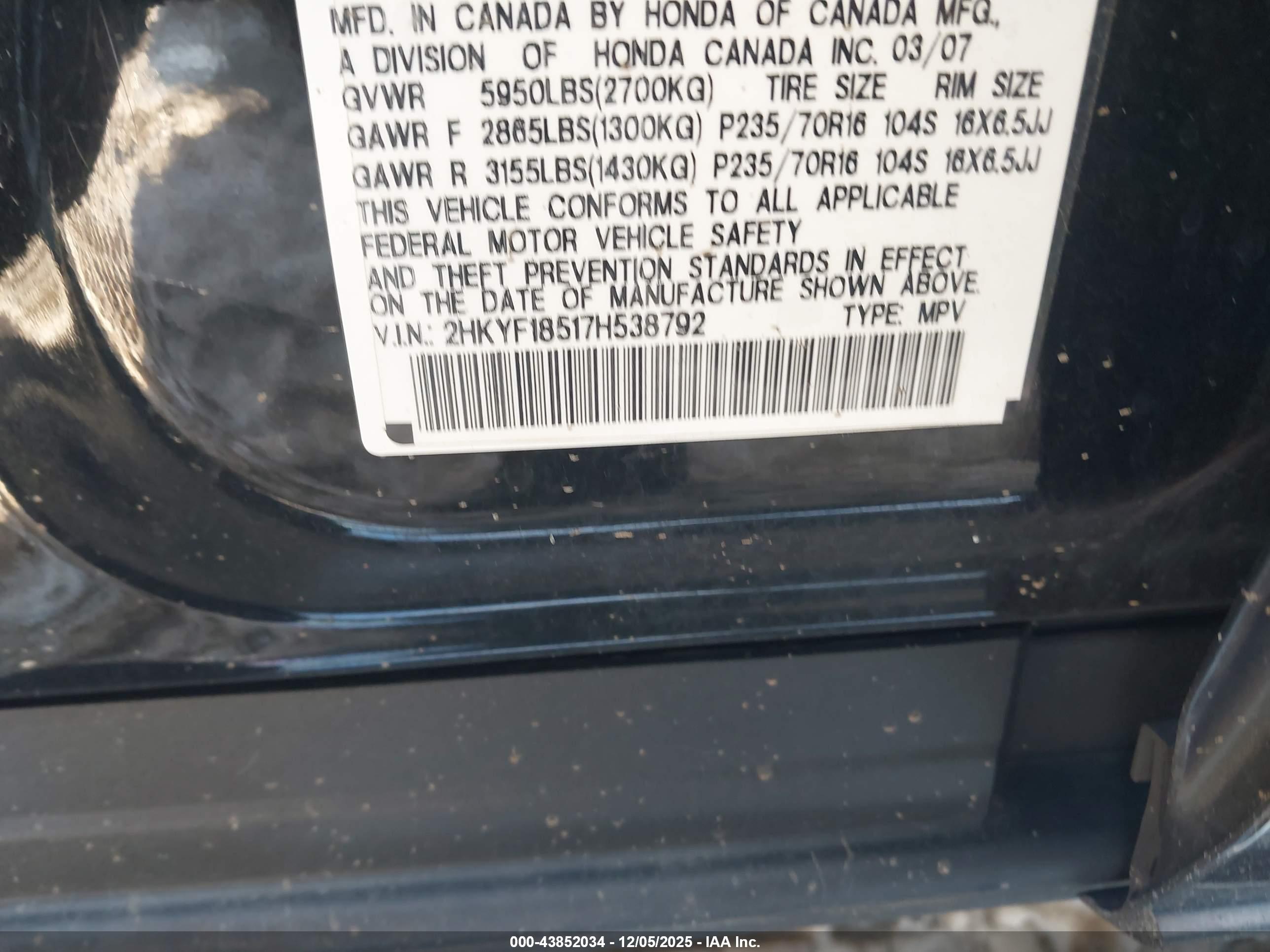 HONDA PILOT image 9