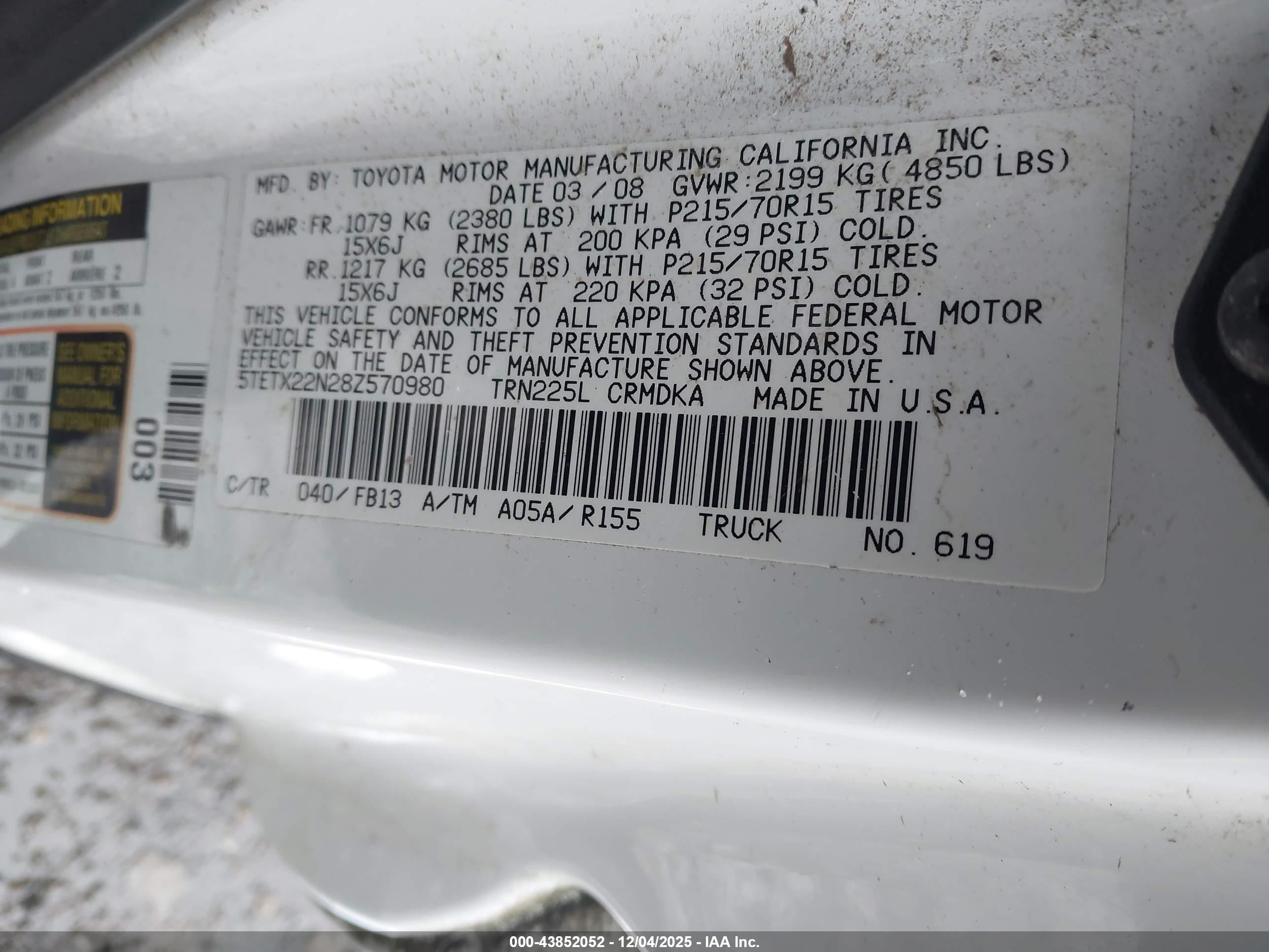 TOYOTA TACOMA image 9
