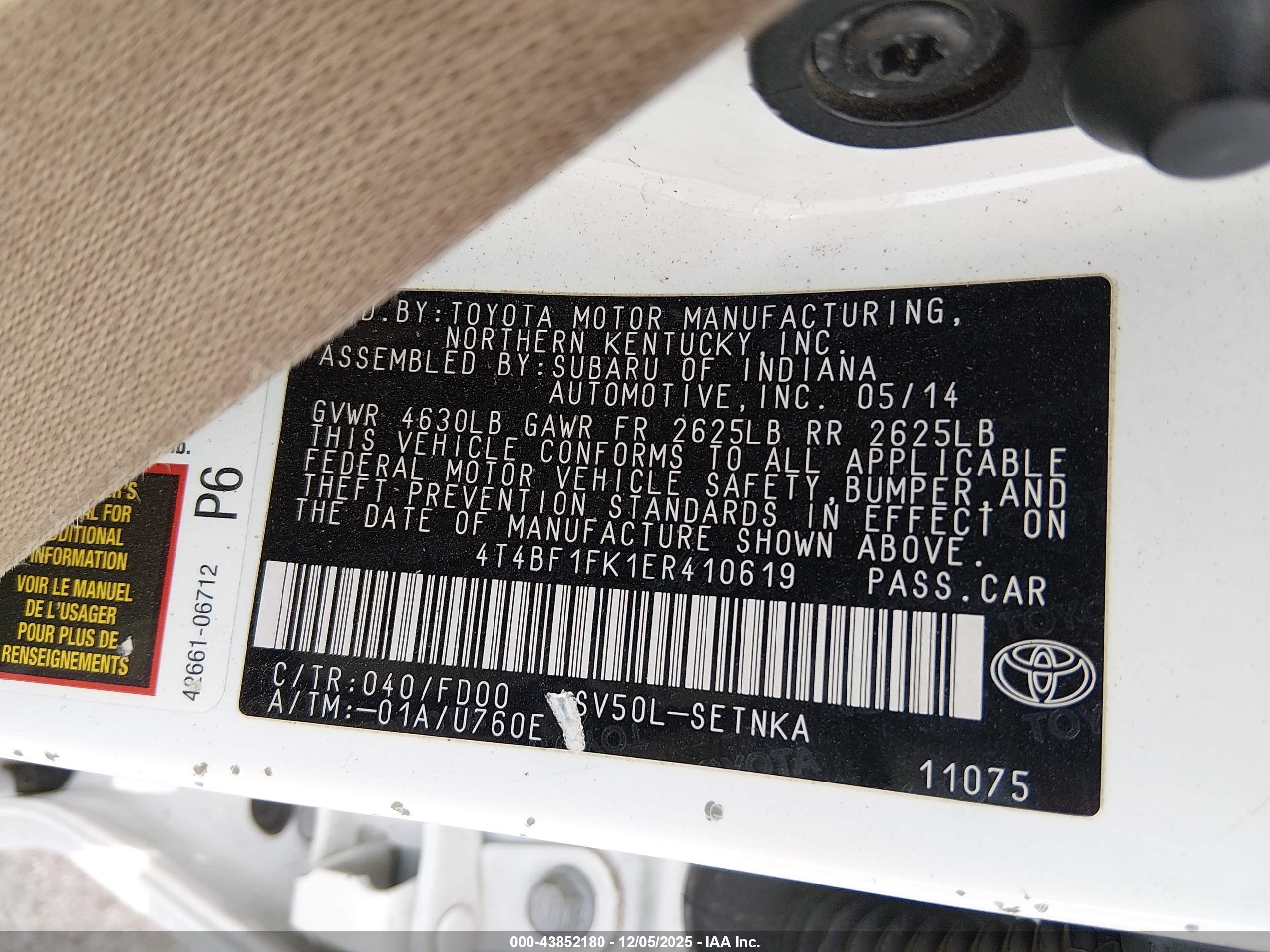 TOYOTA CAMRY image 9