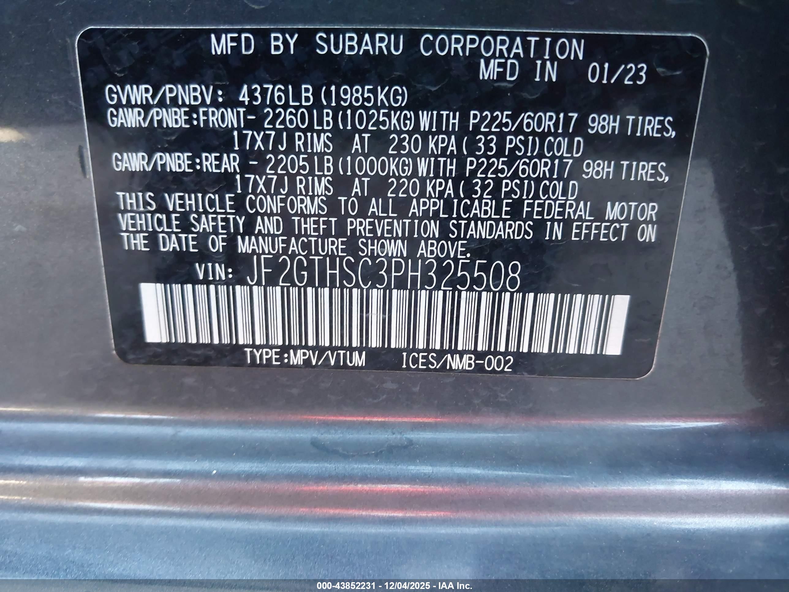 SUBARU CROSSTREK image 9
