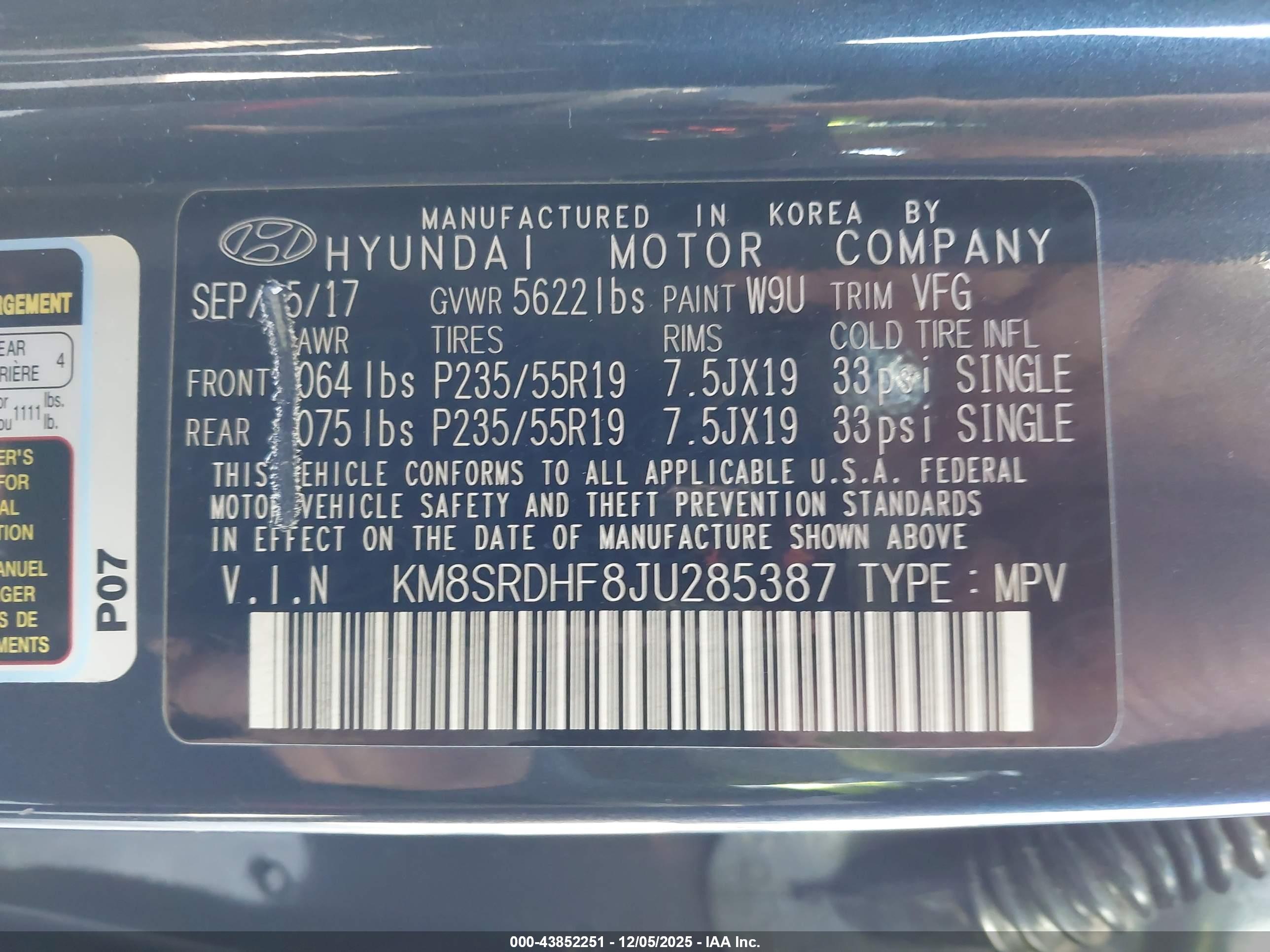 HYUNDAI SANTA image 9