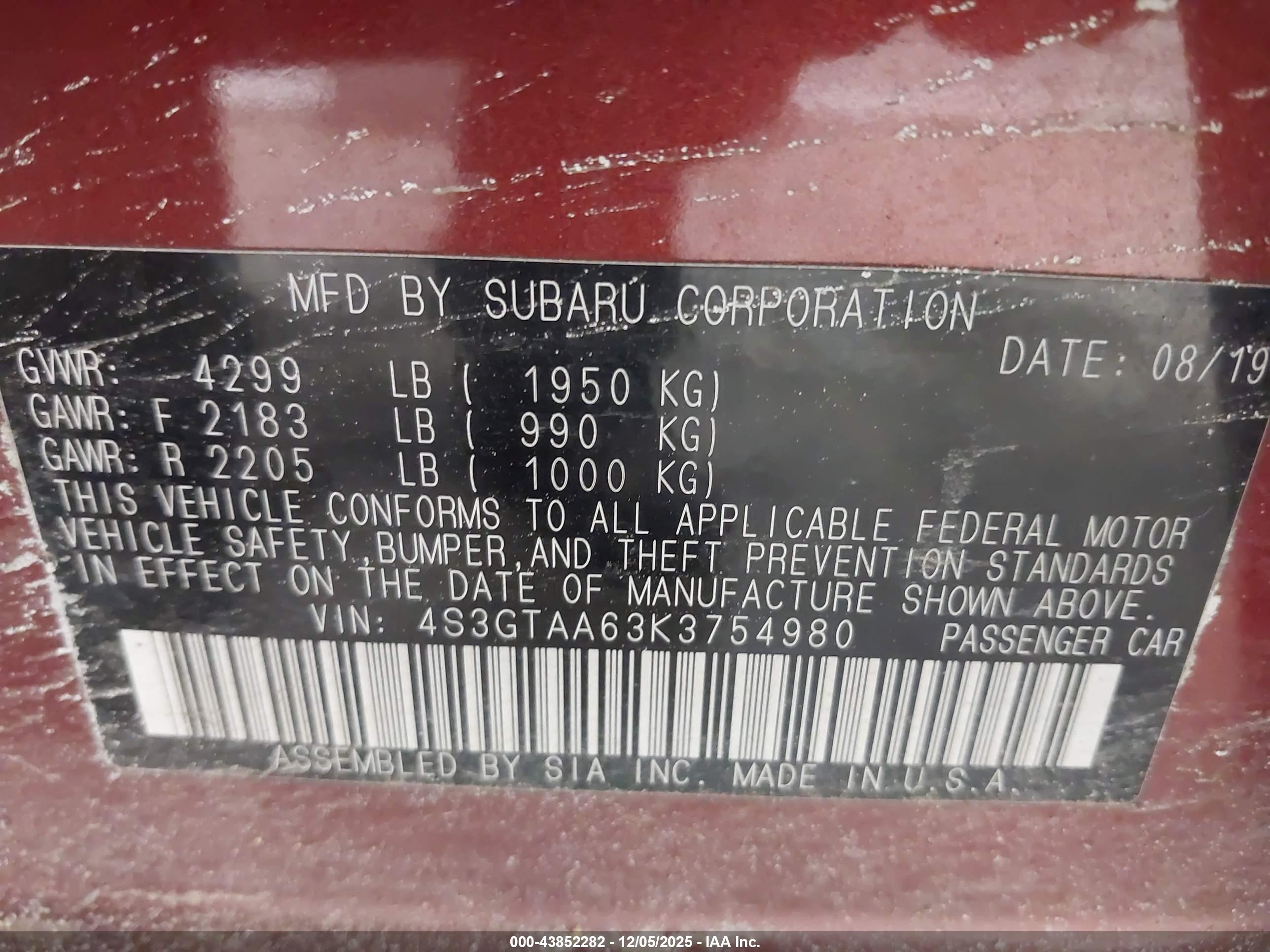 SUBARU IMPREZA image 9