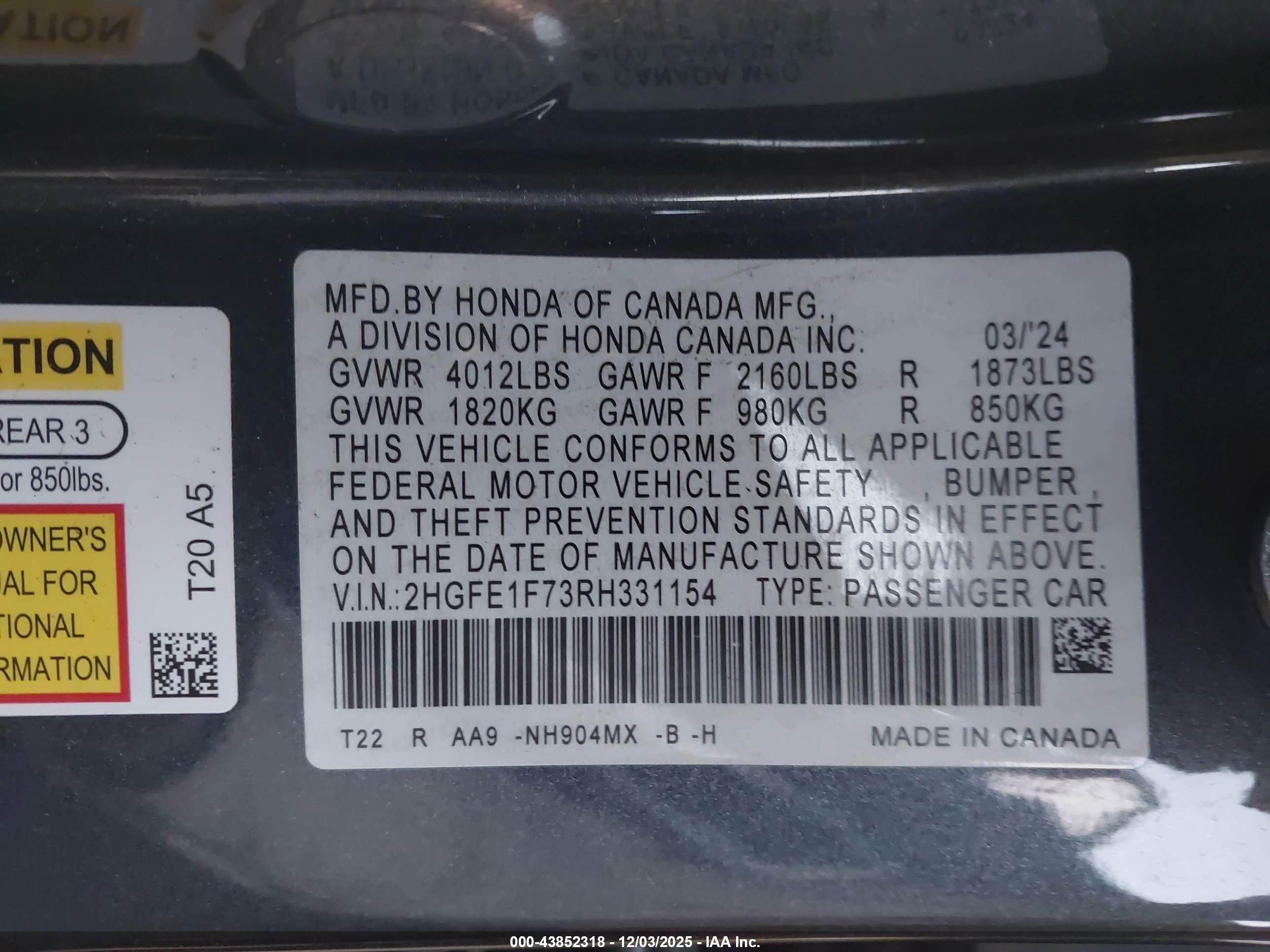 HONDA CIVIC image 9