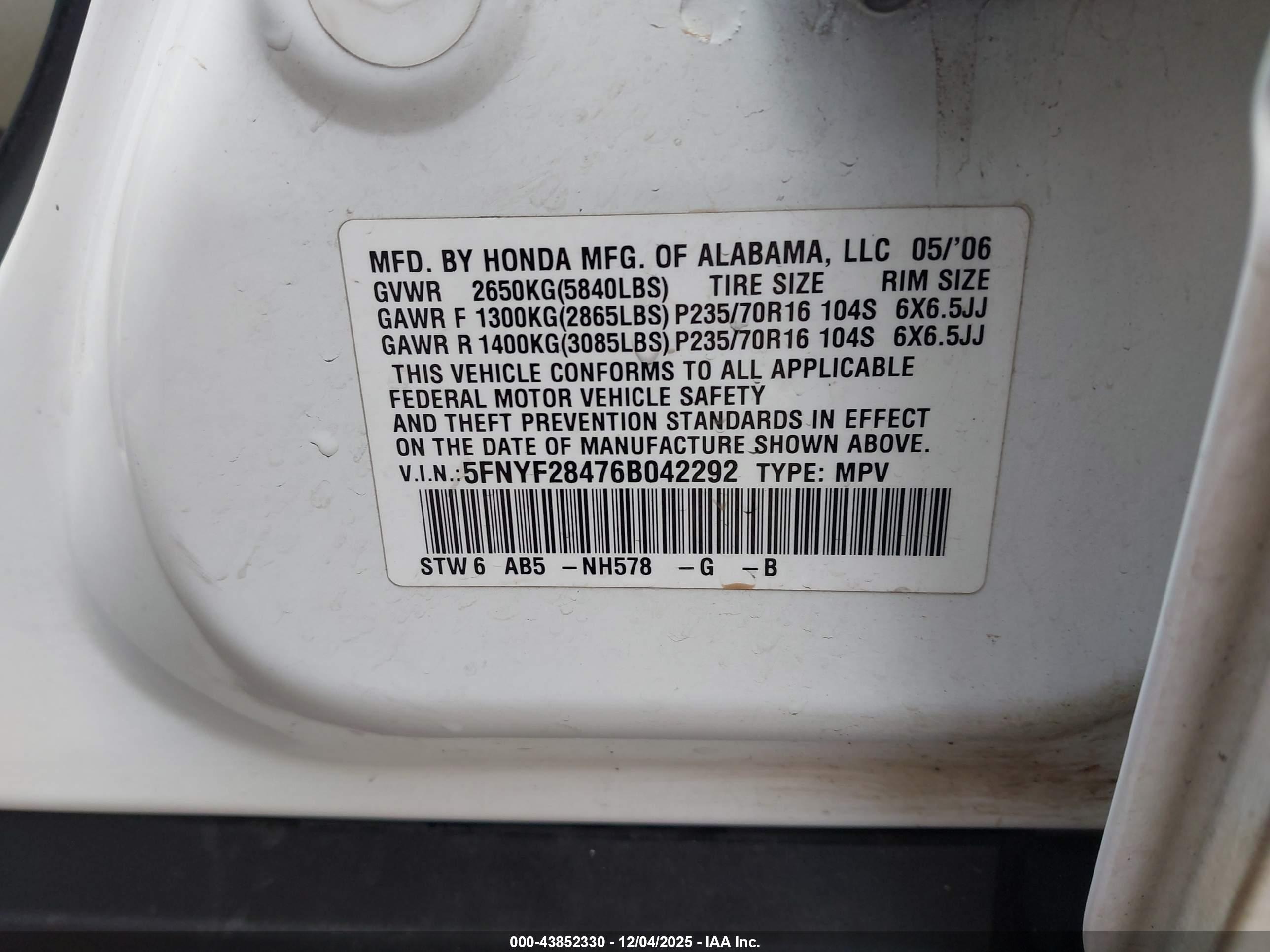HONDA PILOT image 9