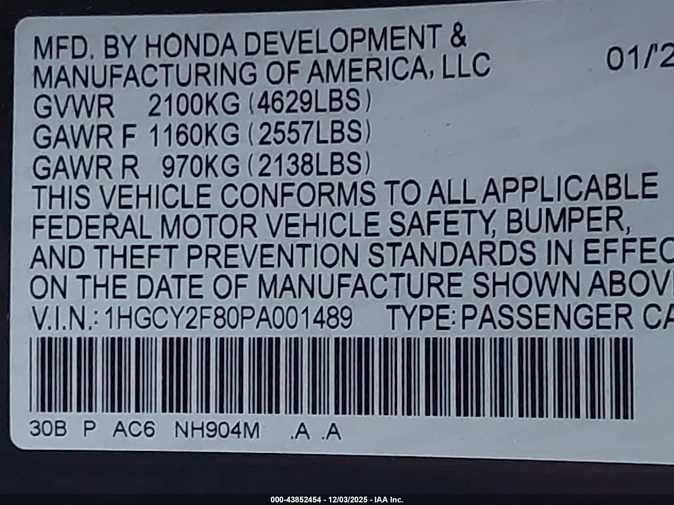 HONDA ACCORD image 9