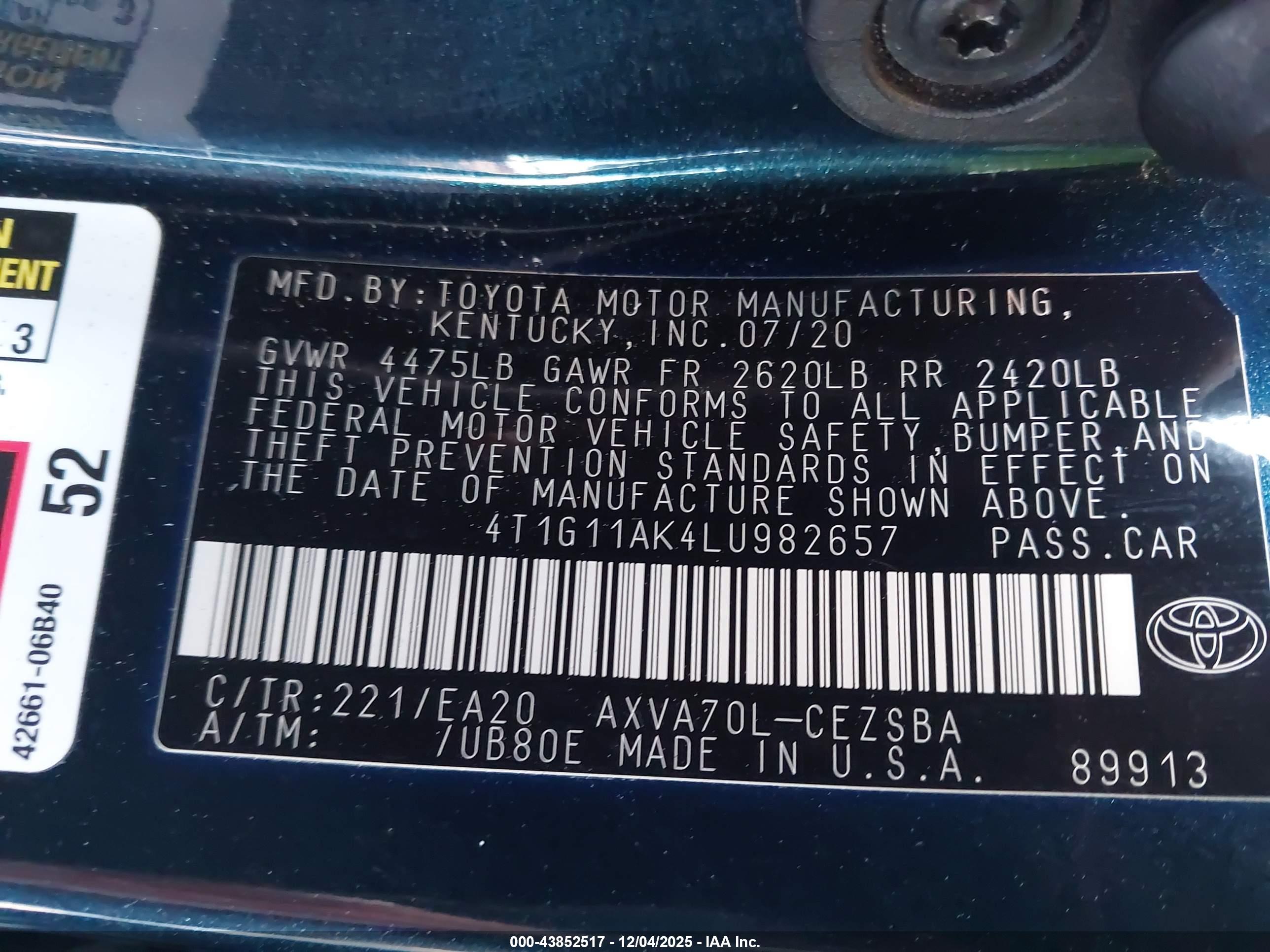 TOYOTA CAMRY image 9