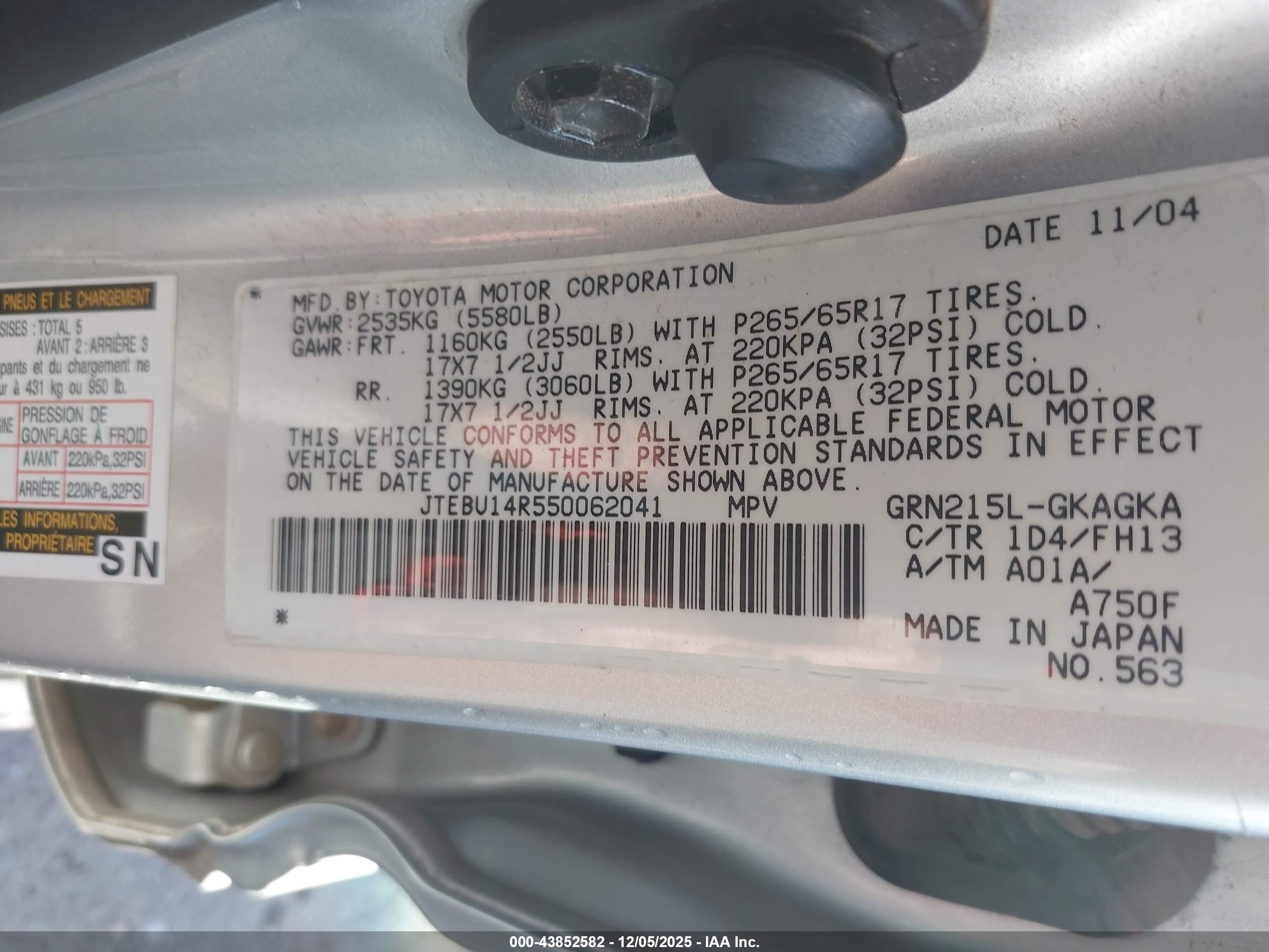 TOYOTA 4RUNNER image 9