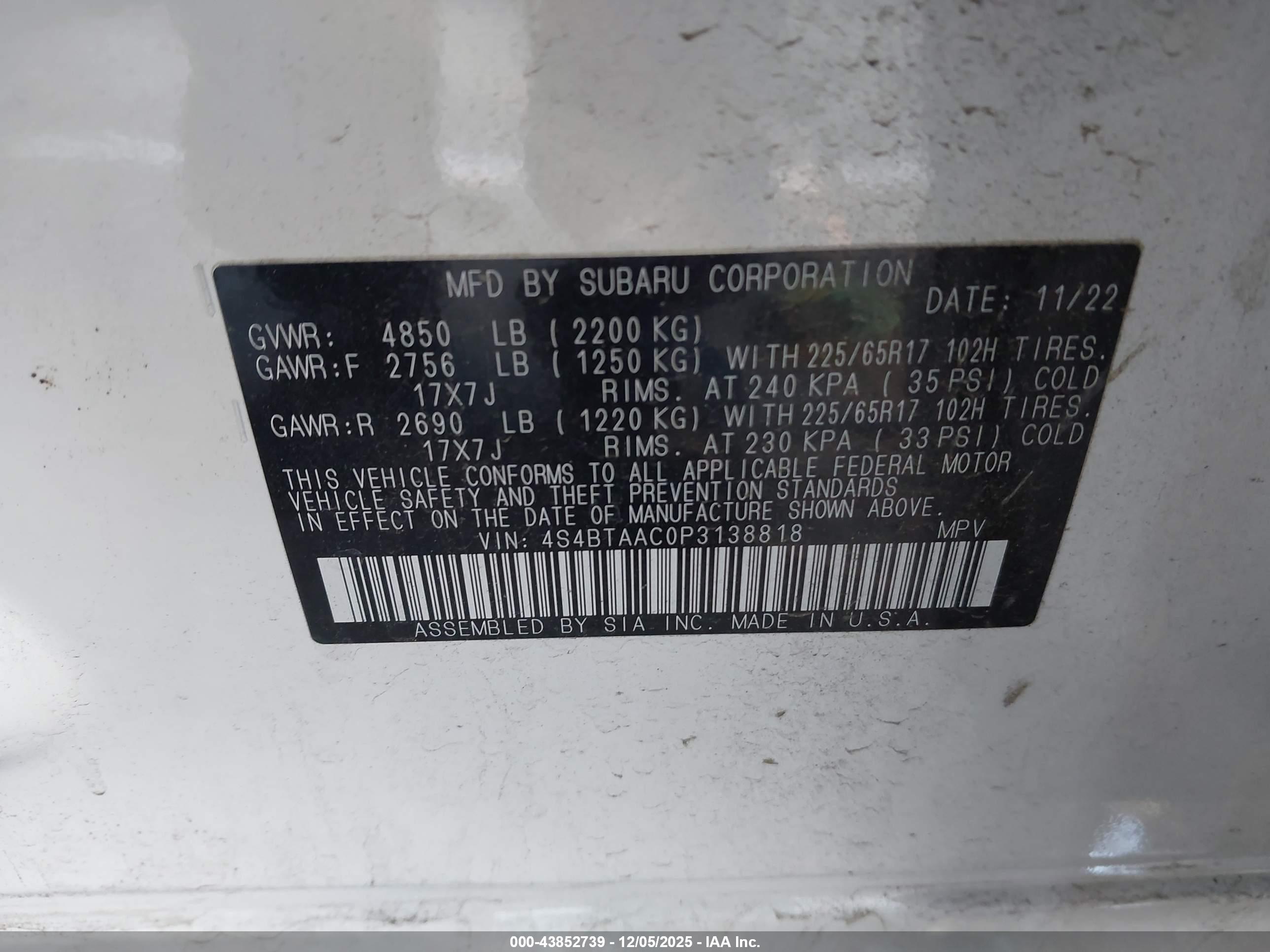 SUBARU OUTBACK image 9