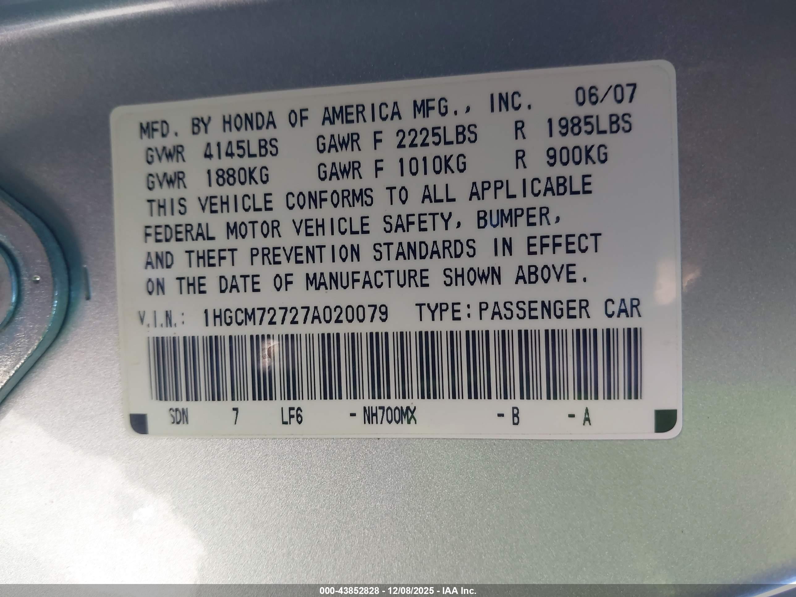 HONDA ACCORD image 9