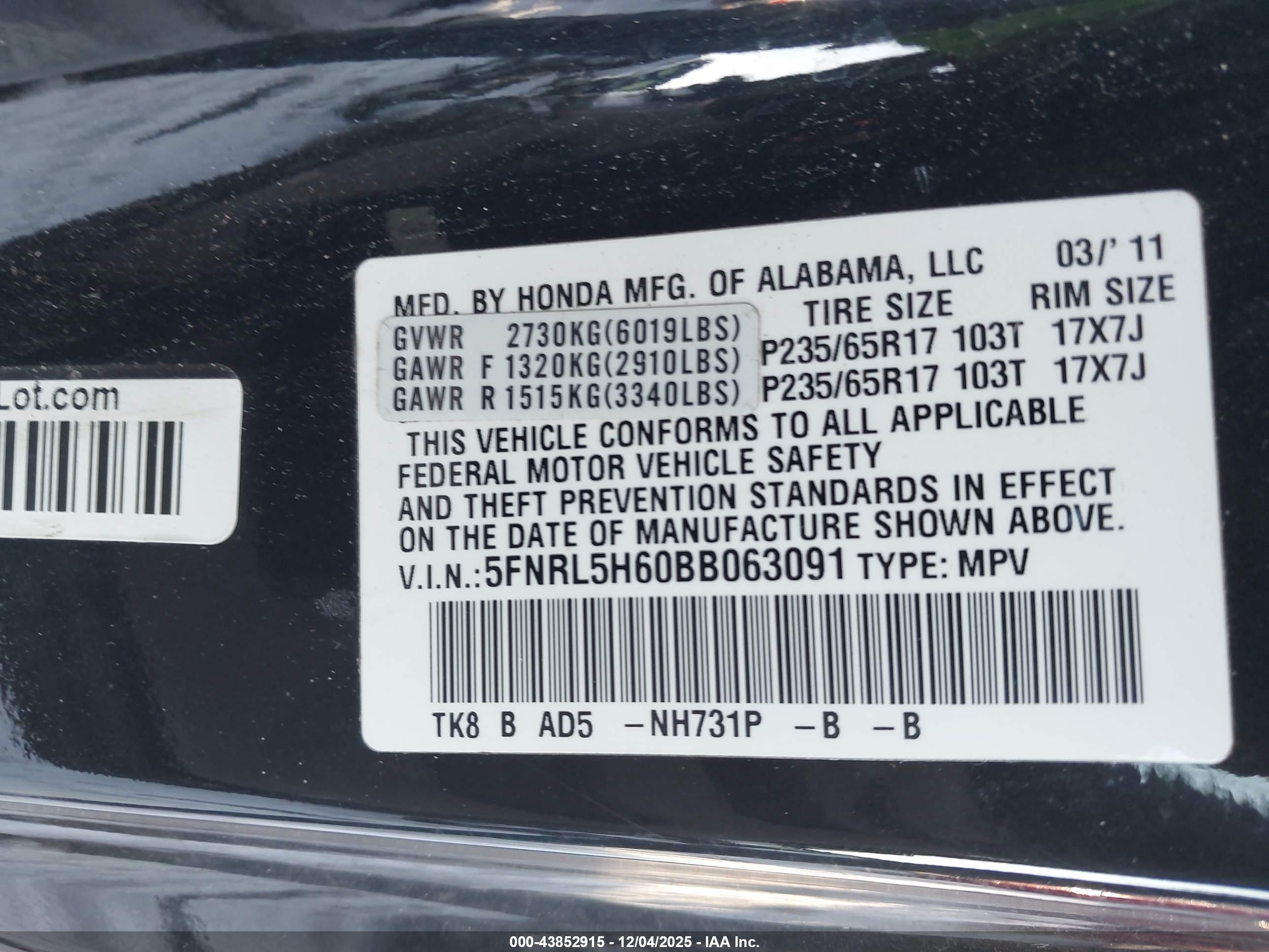 HONDA ODYSSEY image 9