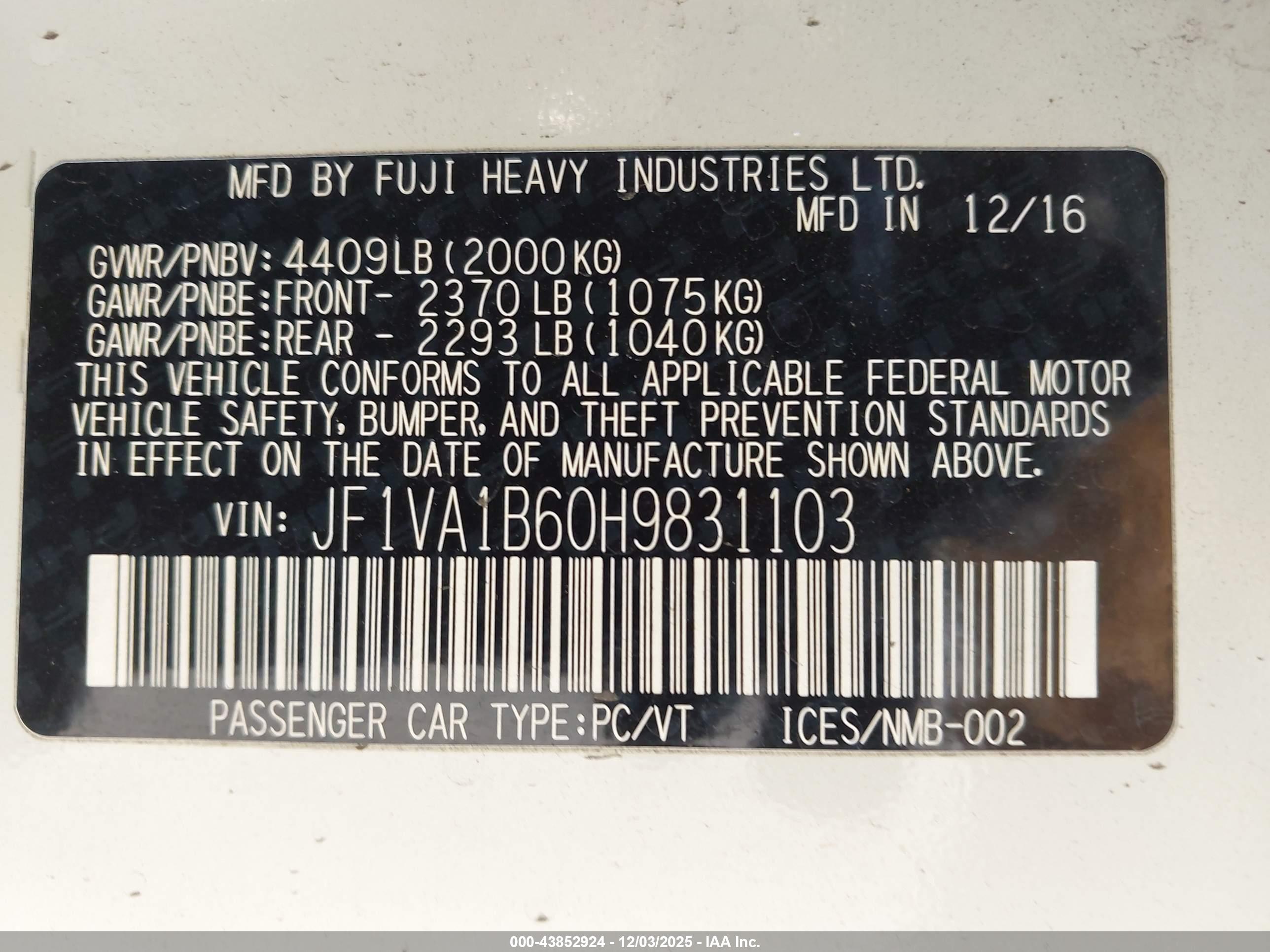 SUBARU WRX image 9
