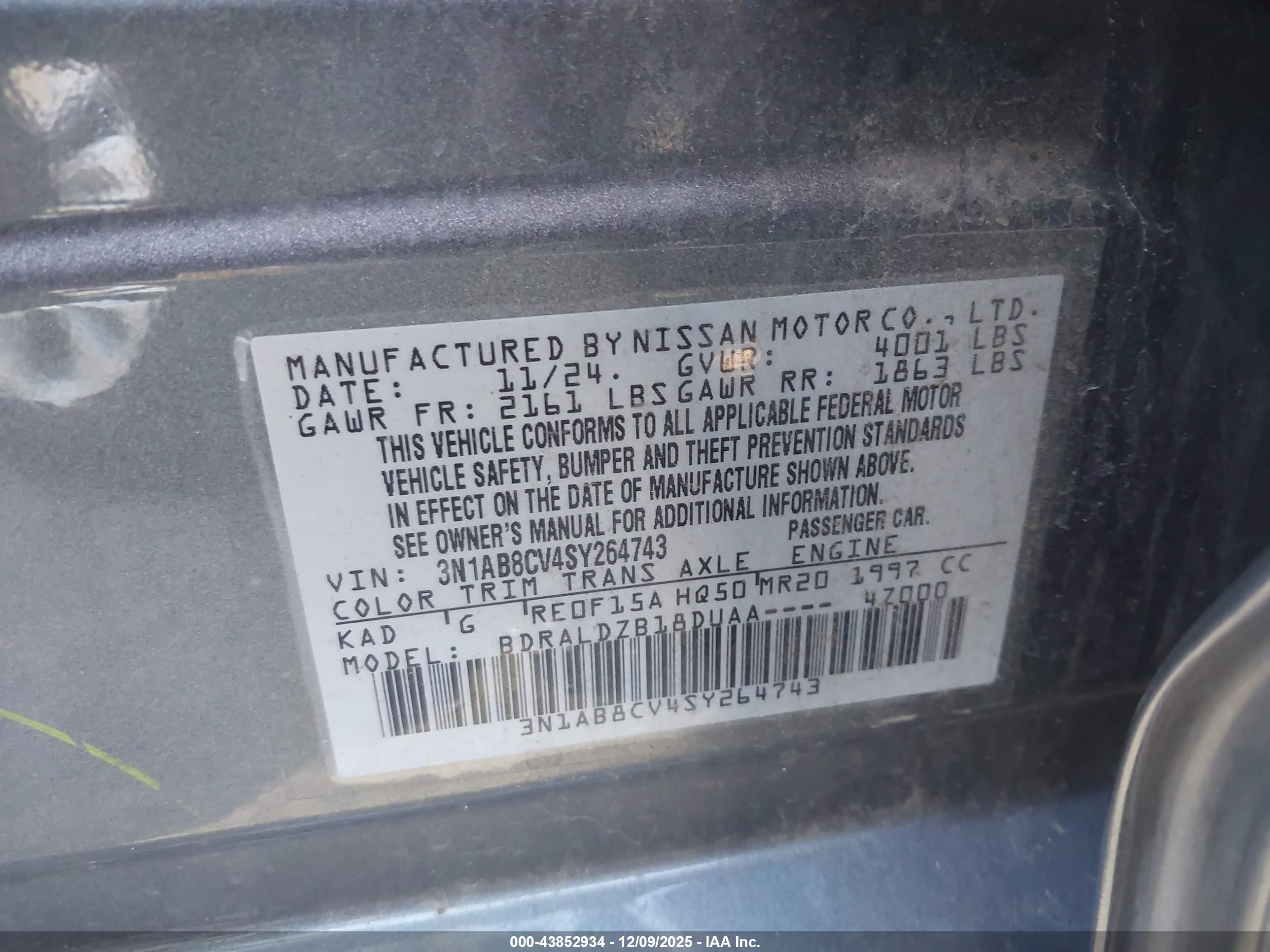 NISSAN SENTRA image 9