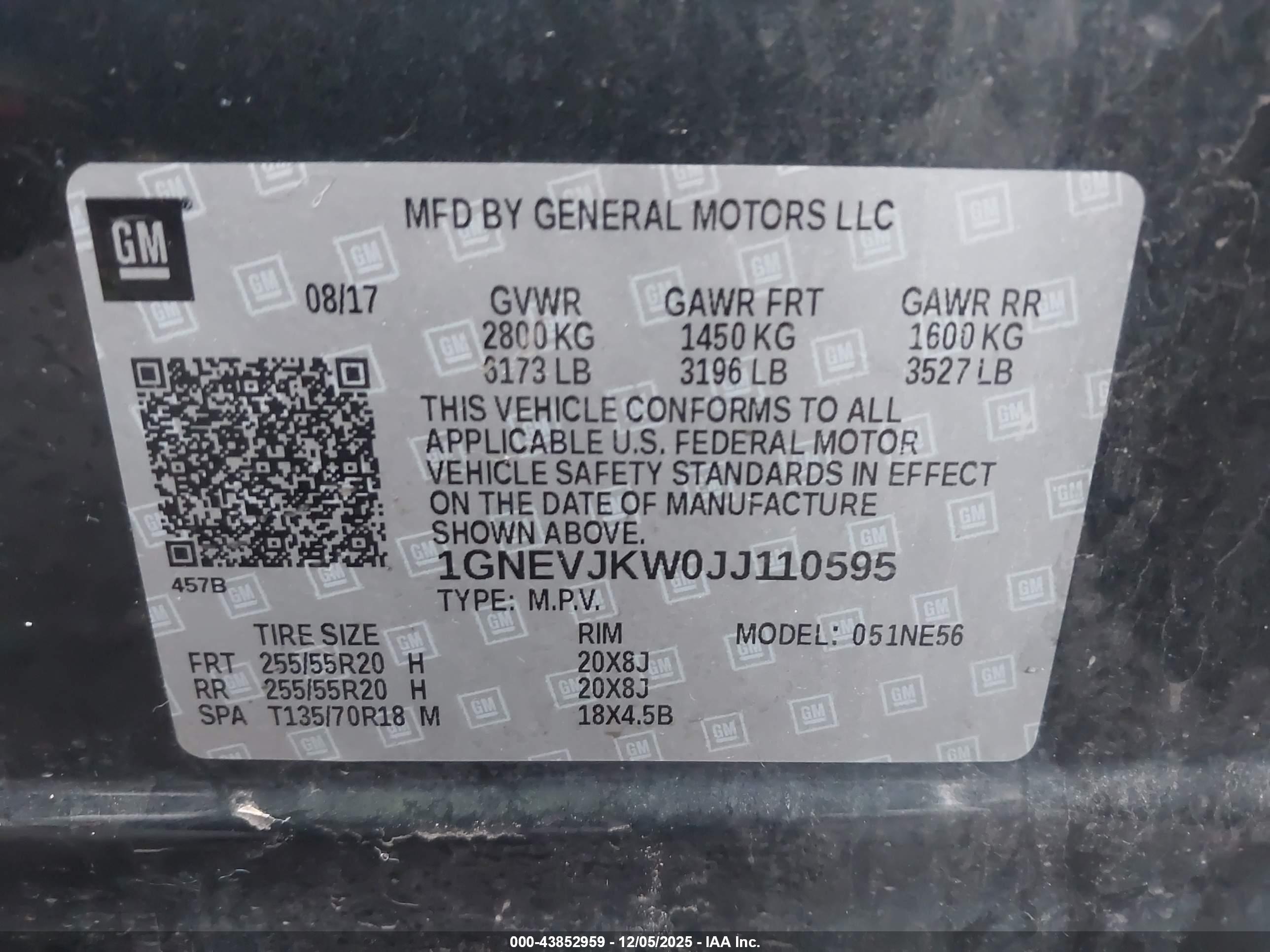 CHEVROLET TRAVERSE image 9