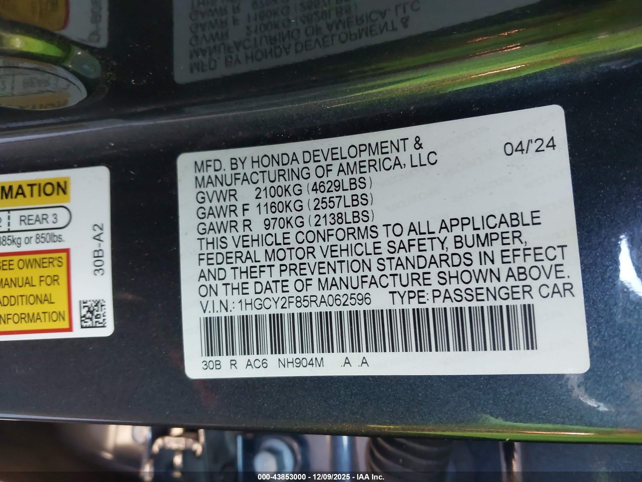 HONDA ACCORD image 9