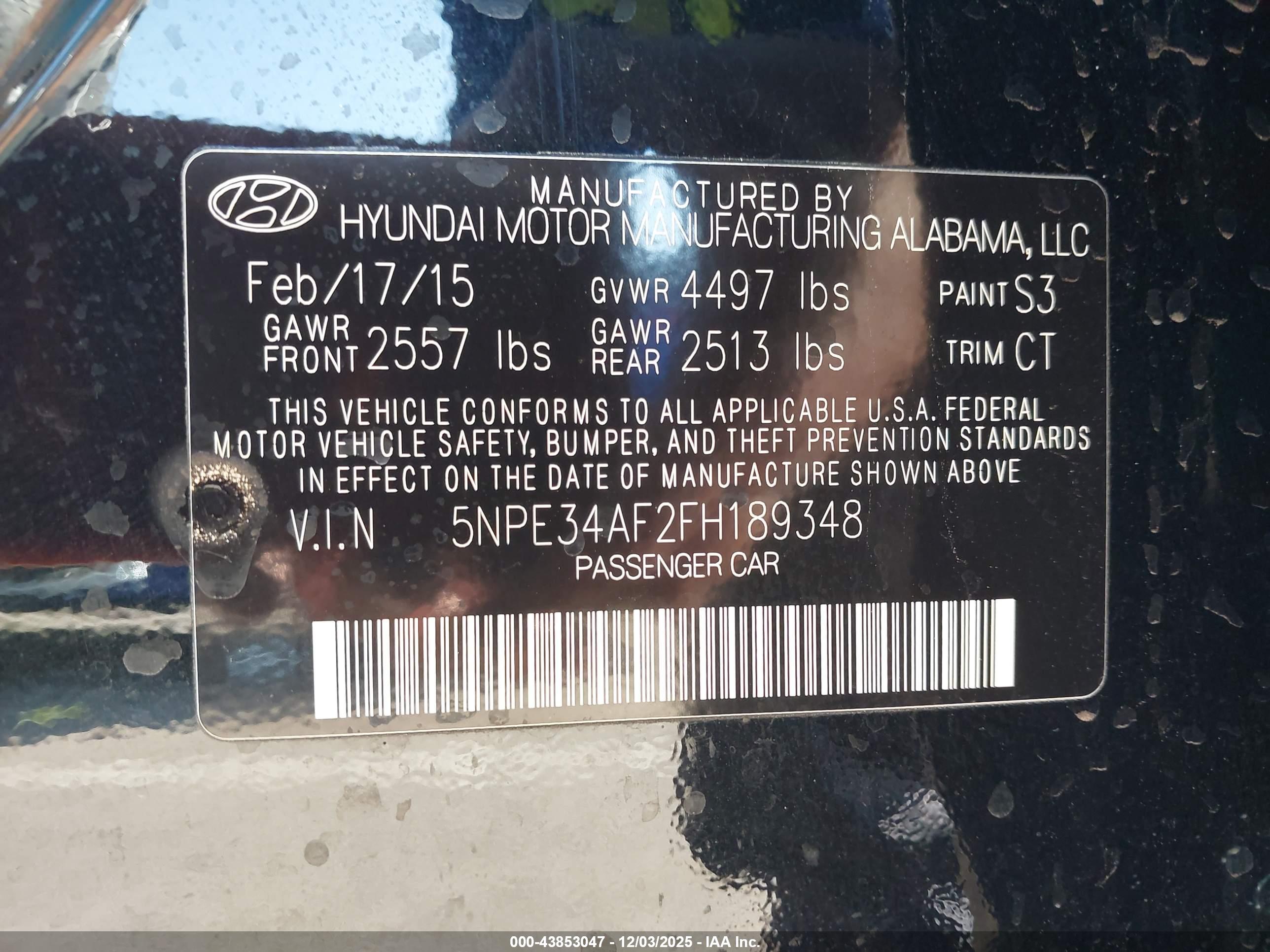 HYUNDAI SONATA image 9