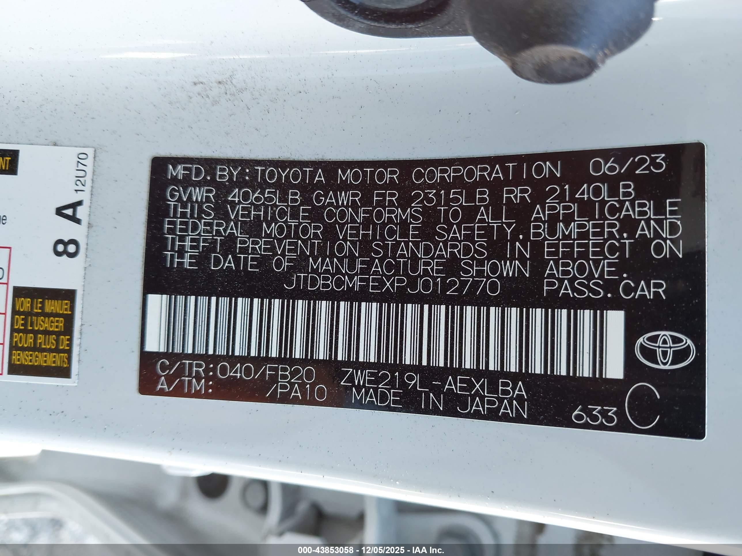 TOYOTA COROLLA image 9