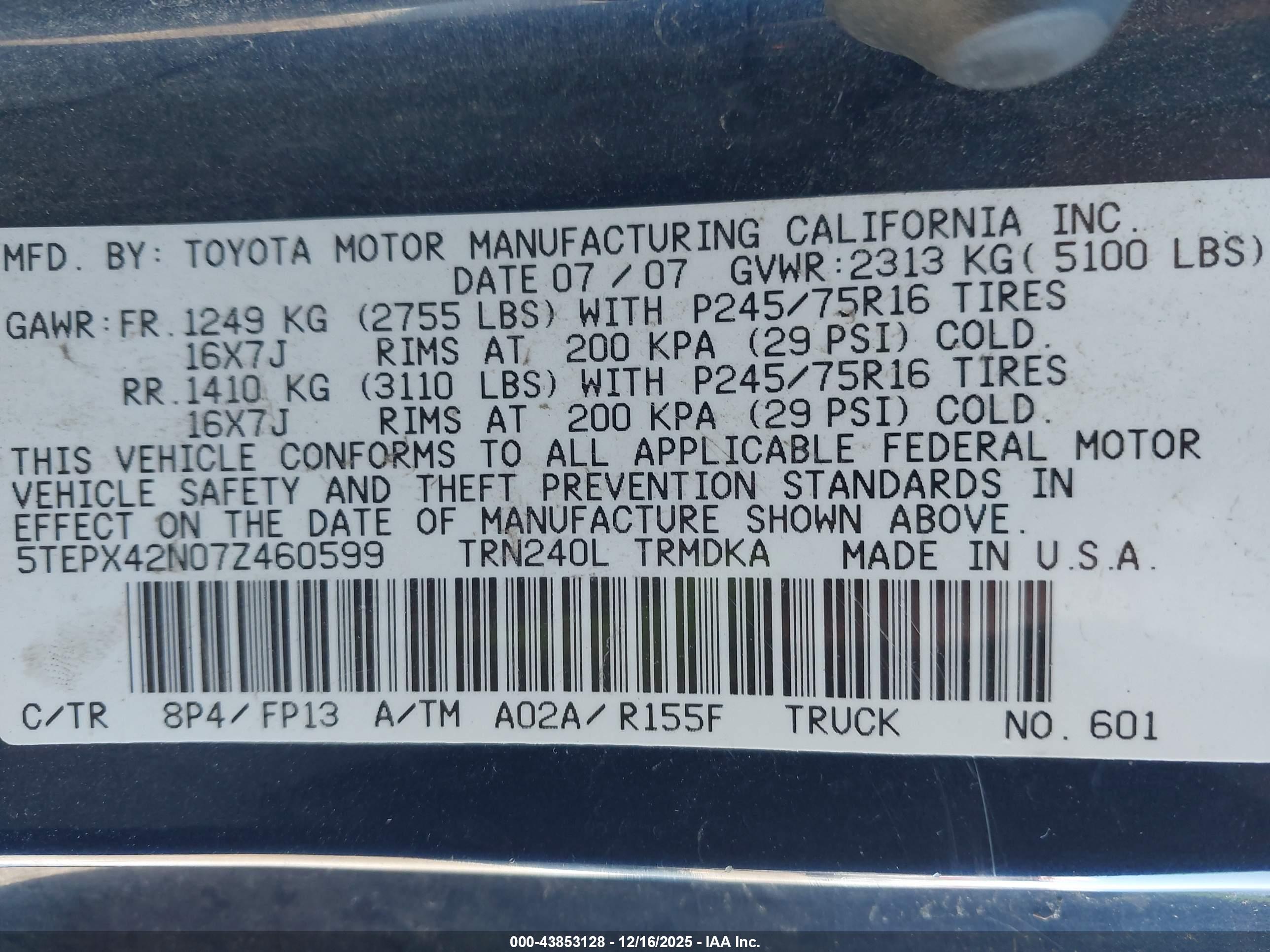 TOYOTA TACOMA image 9