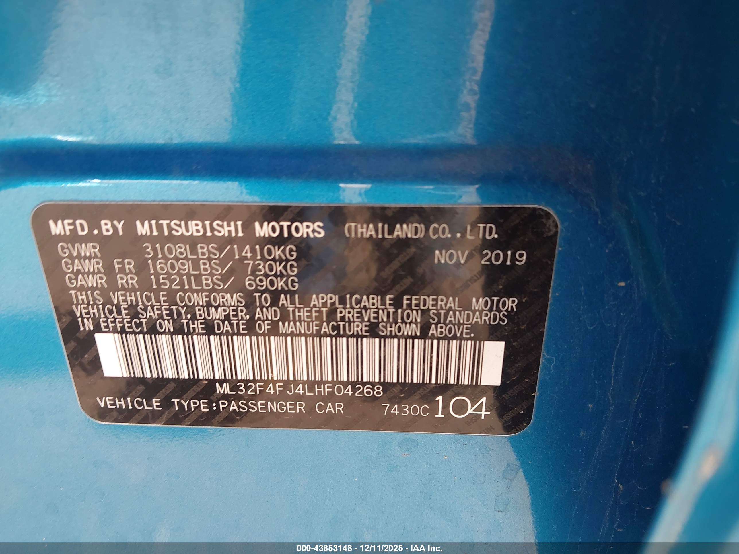 MITSUBISHI MIRAGE image 9