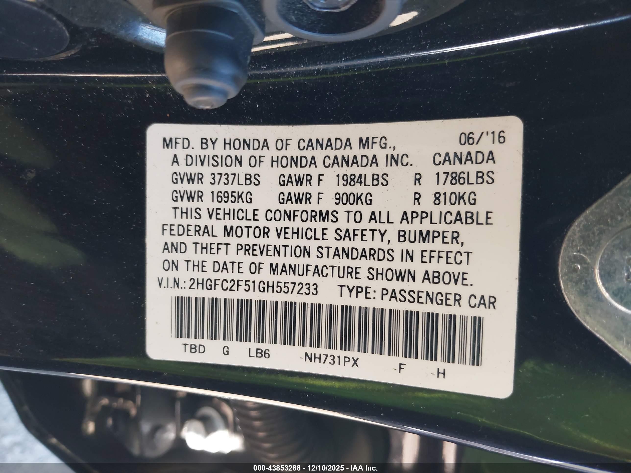HONDA CIVIC image 9