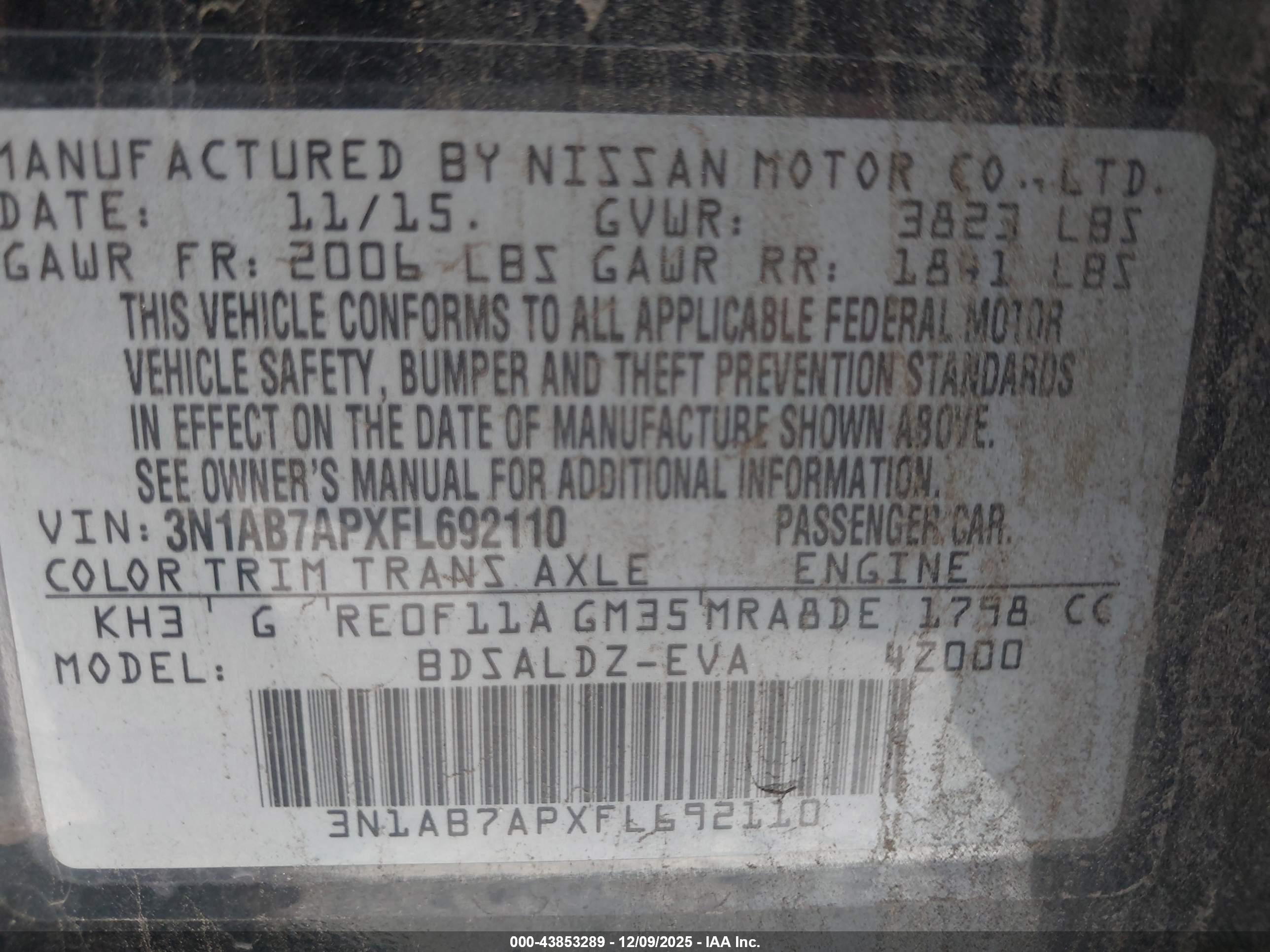 NISSAN SENTRA image 9