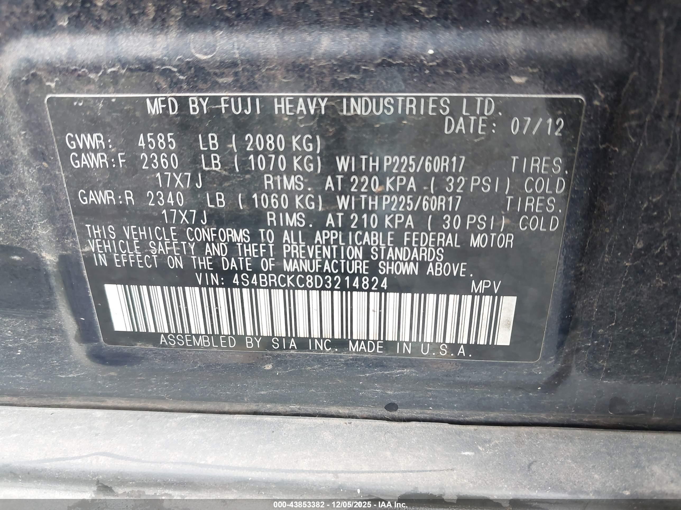 SUBARU OUTBACK image 9