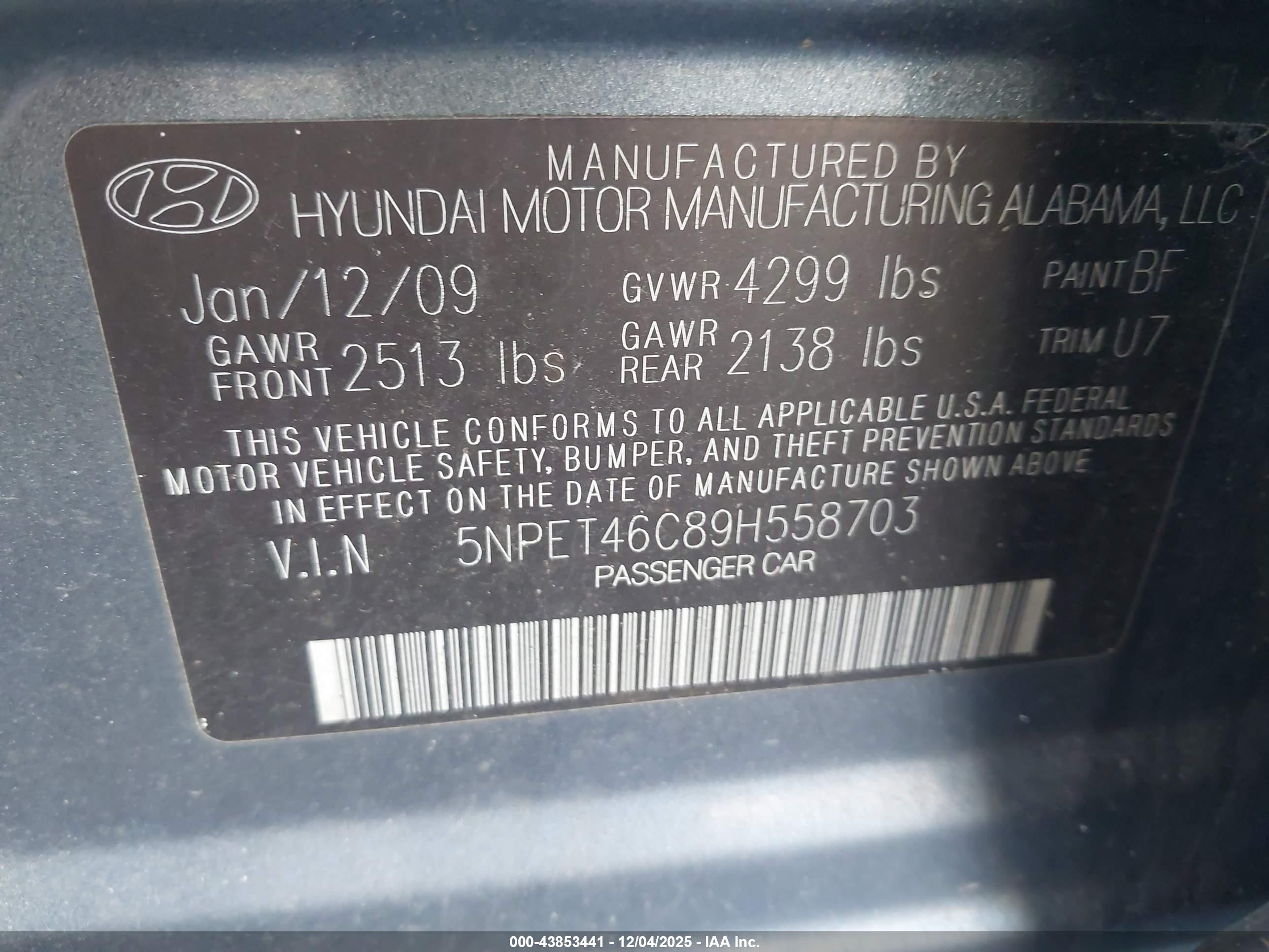 HYUNDAI SONATA image 9