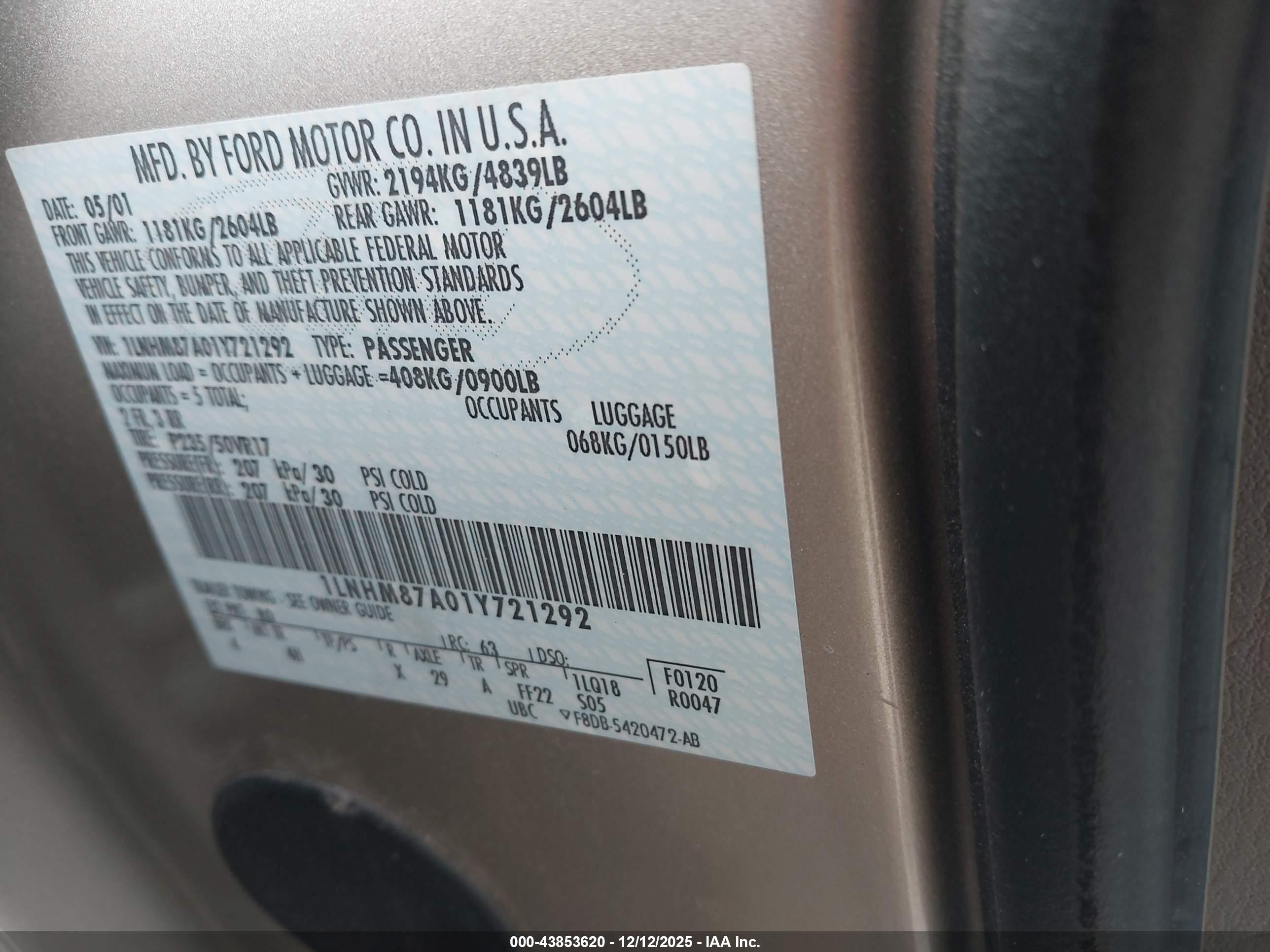 LINCOLN LS image 9
