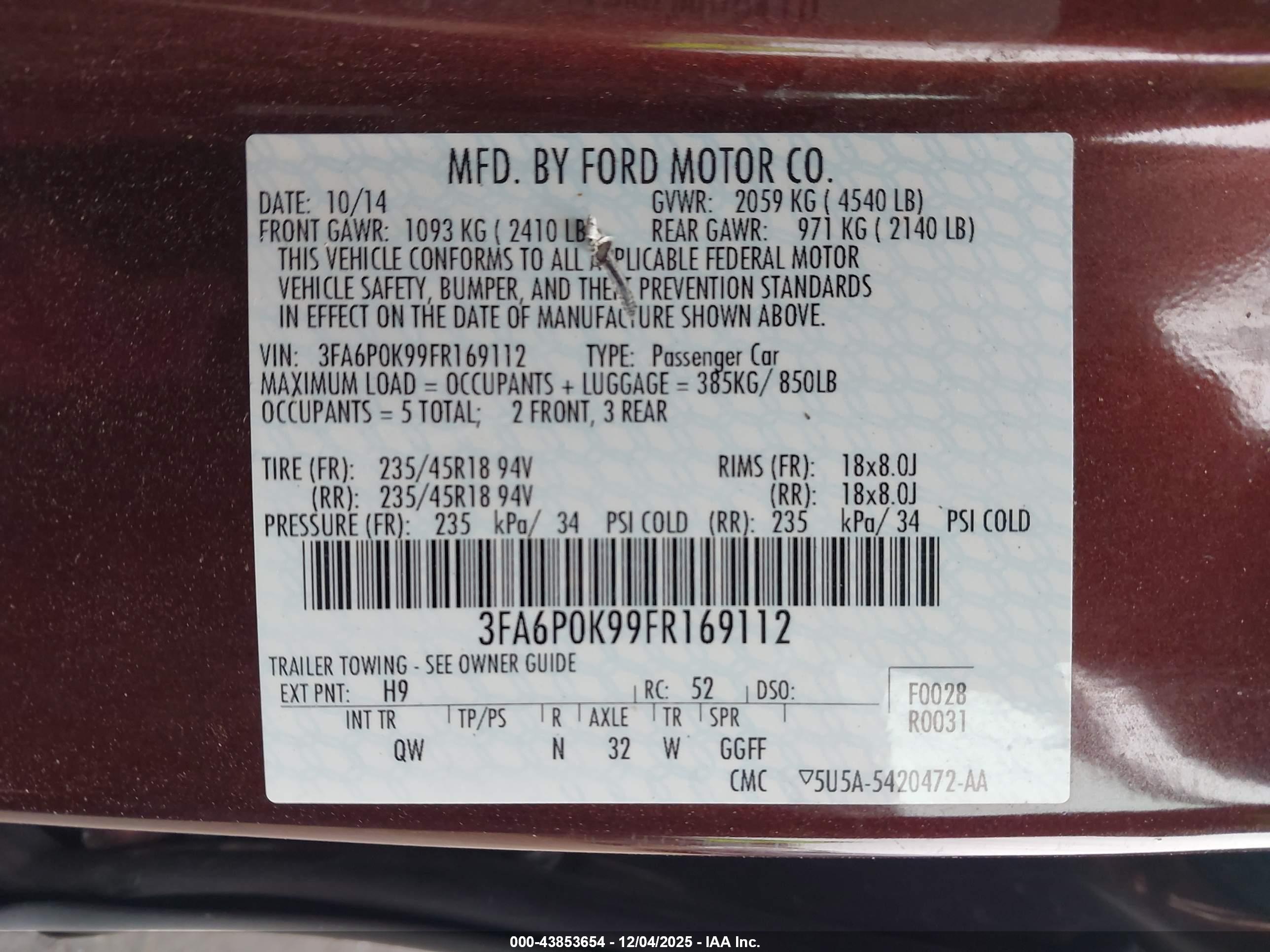 FORD FUSION image 9
