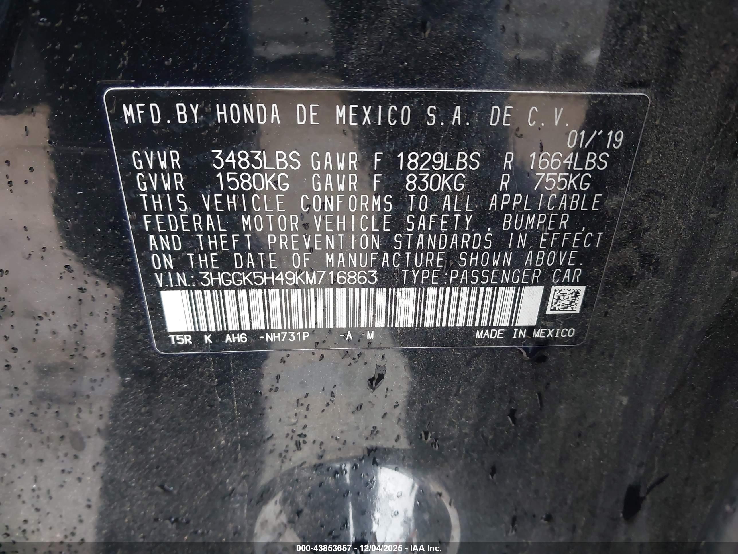 HONDA FIT image 9