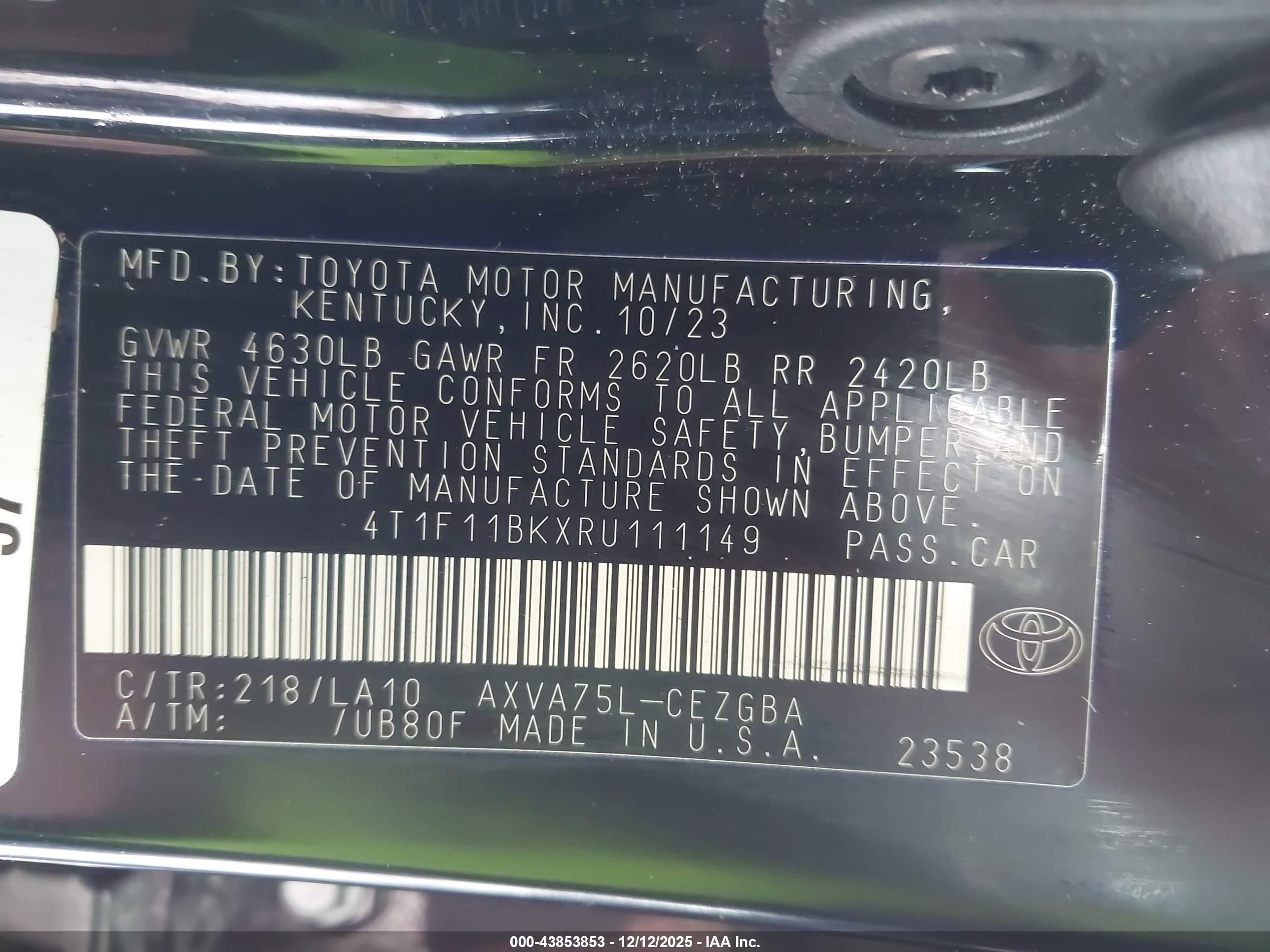 TOYOTA CAMRY image 9