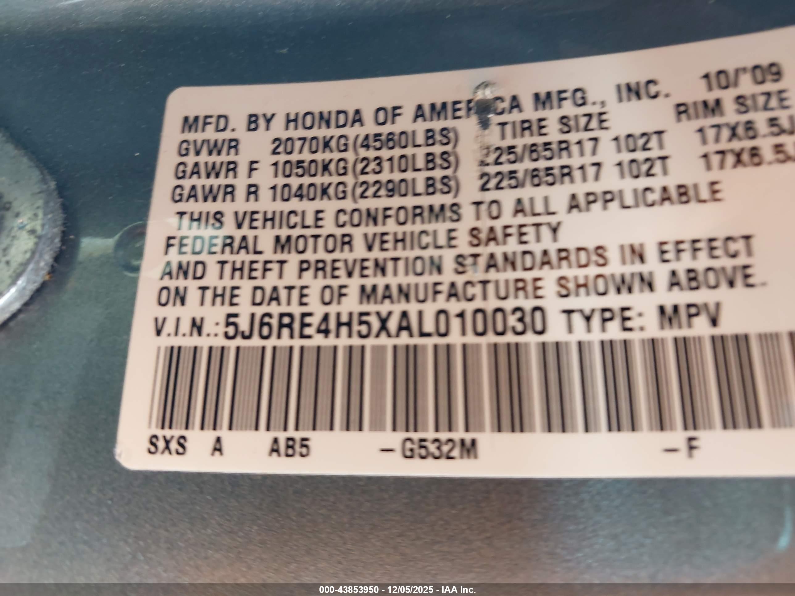 HONDA CR-V image 9