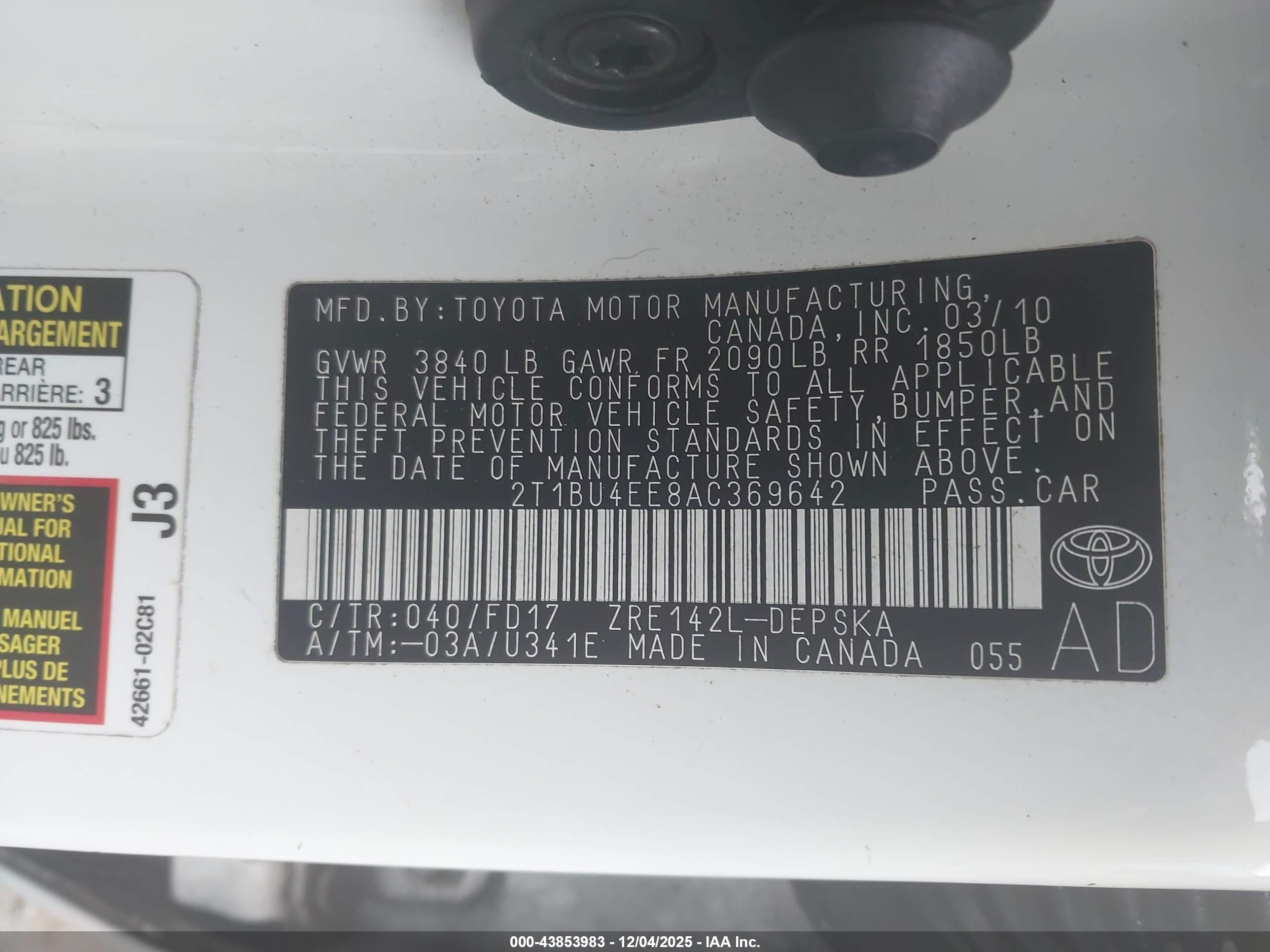 TOYOTA COROLLA image 9