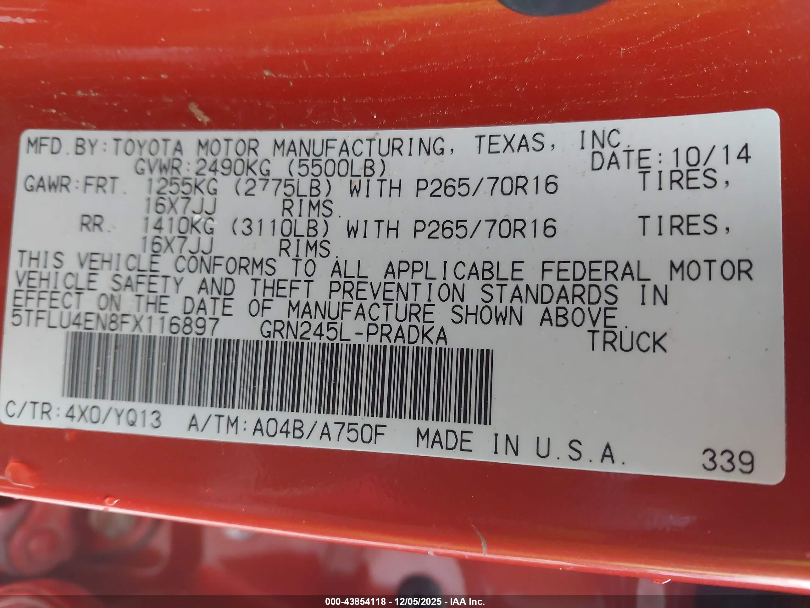 TOYOTA TACOMA image 9