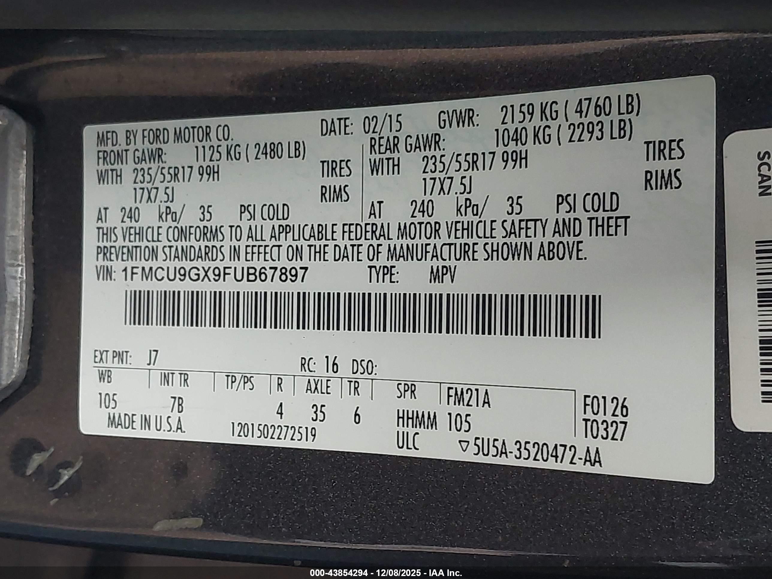 FORD ESCAPE image 9