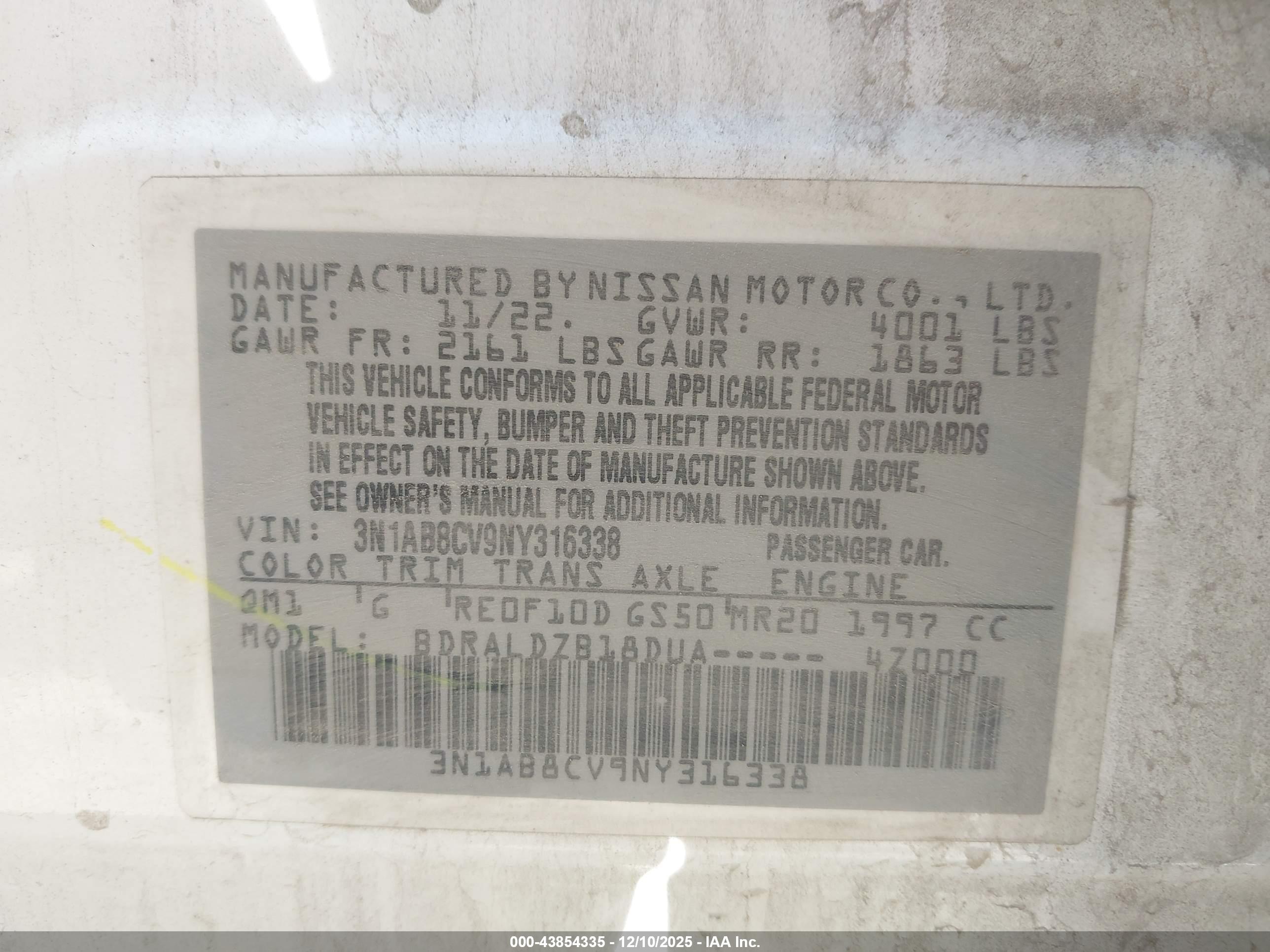 NISSAN SENTRA image 9
