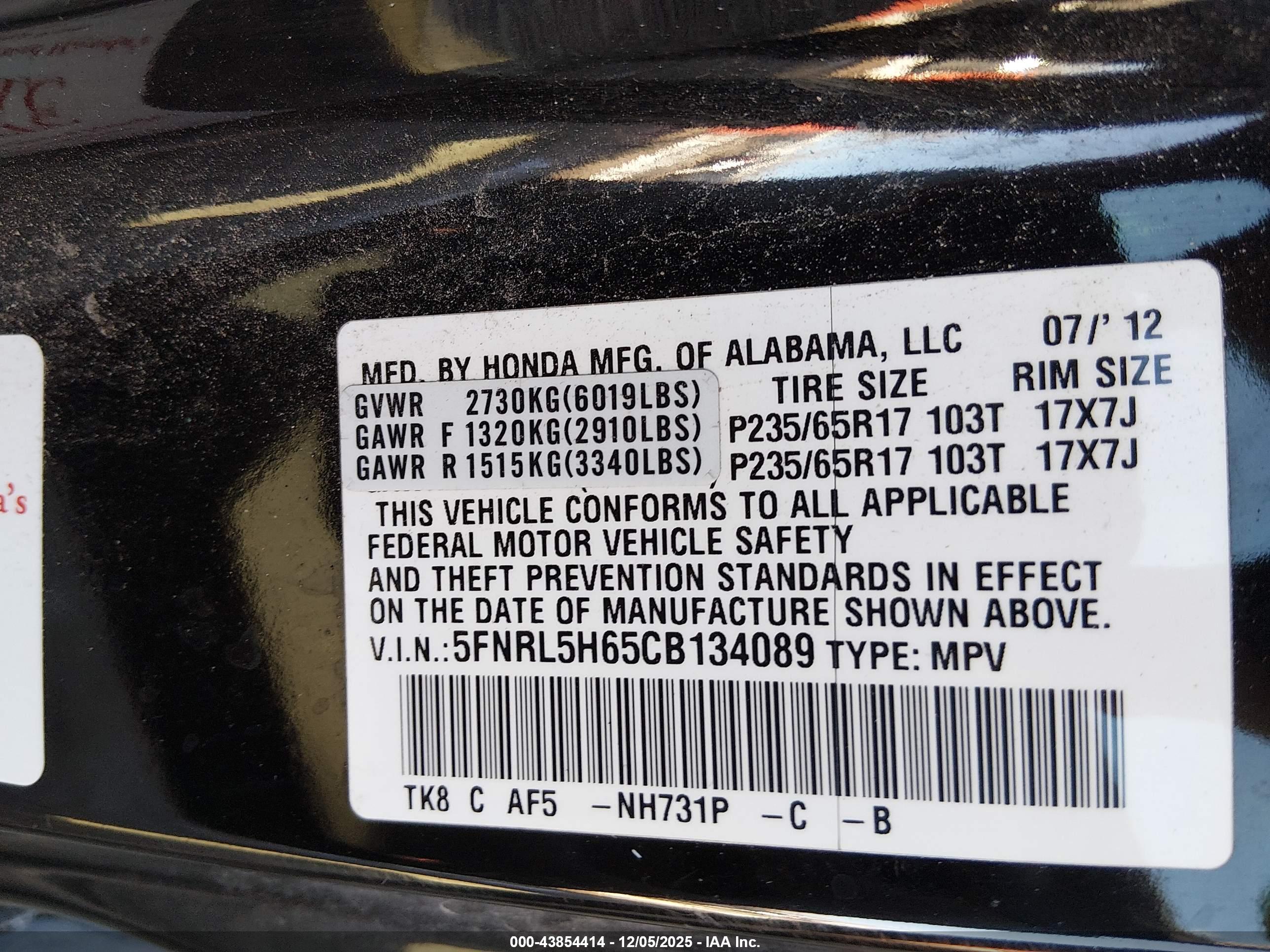 HONDA ODYSSEY image 9