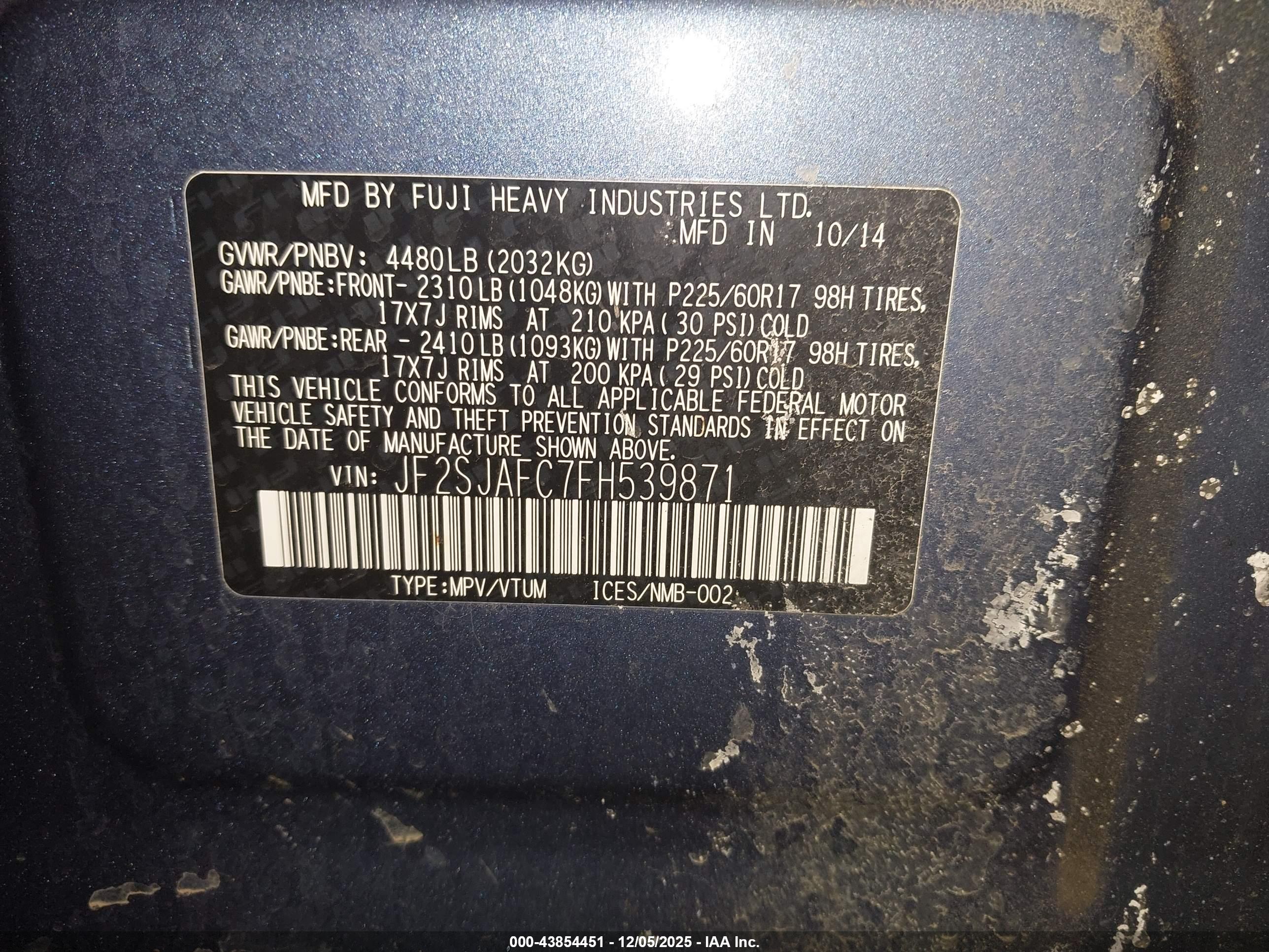 SUBARU FORESTER image 9