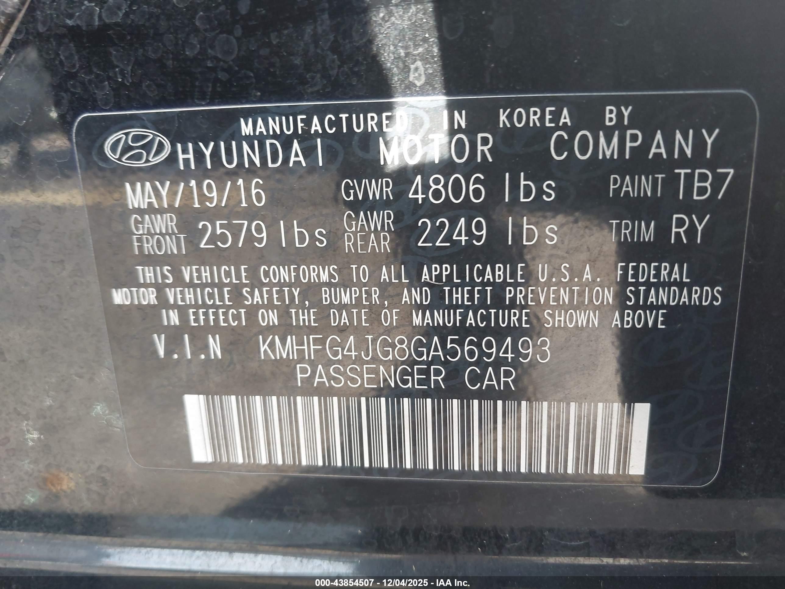 HYUNDAI AZERA image 9