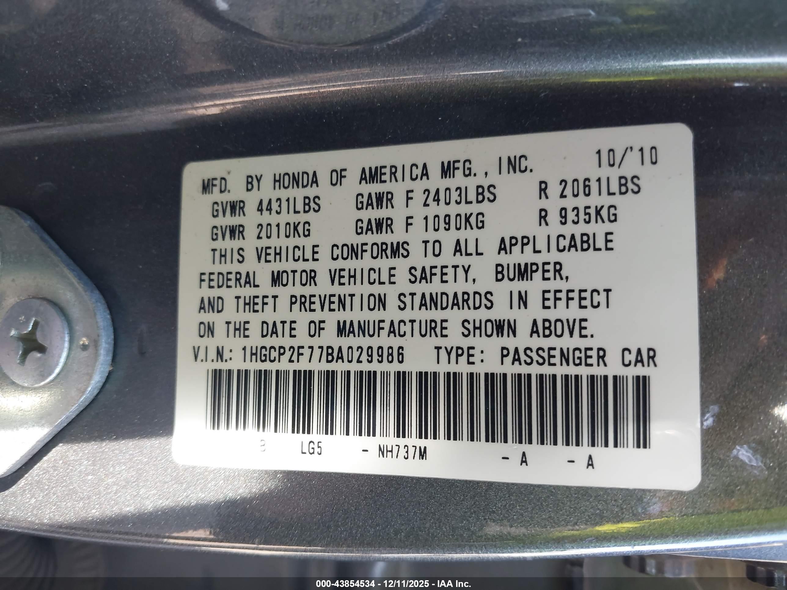 HONDA ACCORD image 9