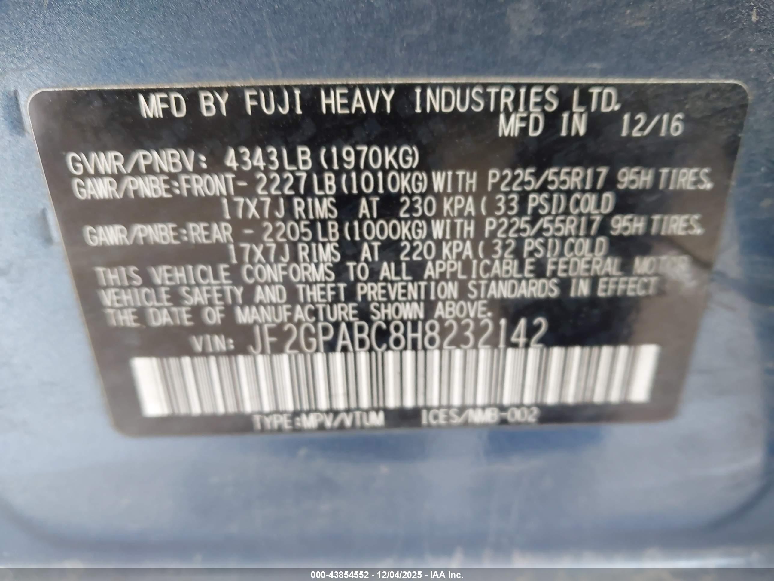 SUBARU CROSSTREK image 9