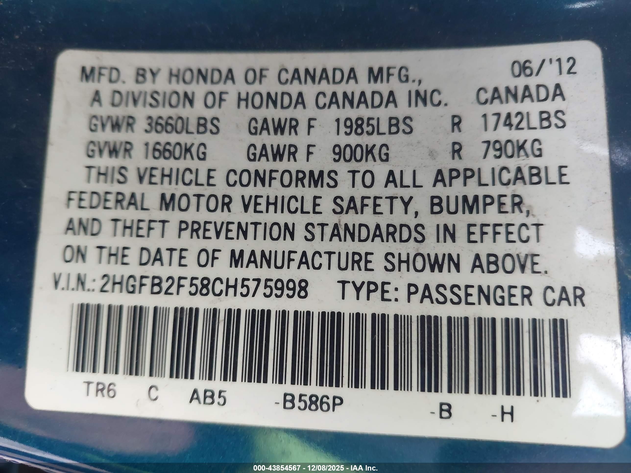 HONDA CIVIC image 9