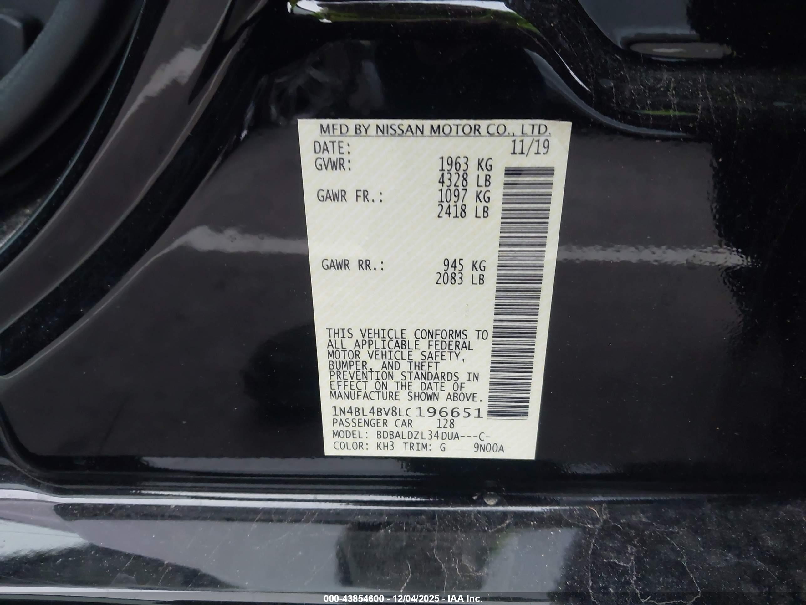 NISSAN ALTIMA image 9