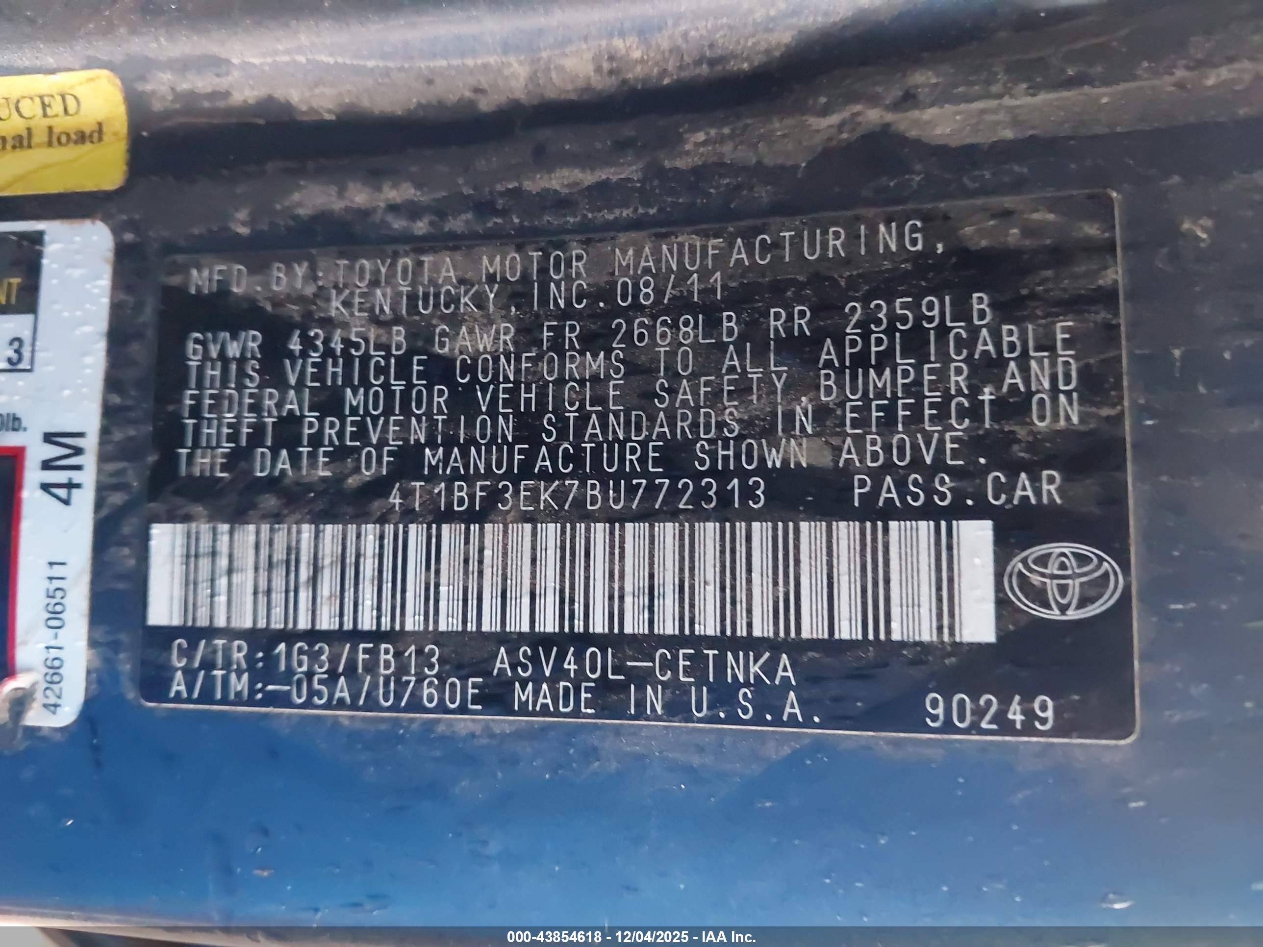 TOYOTA CAMRY image 9