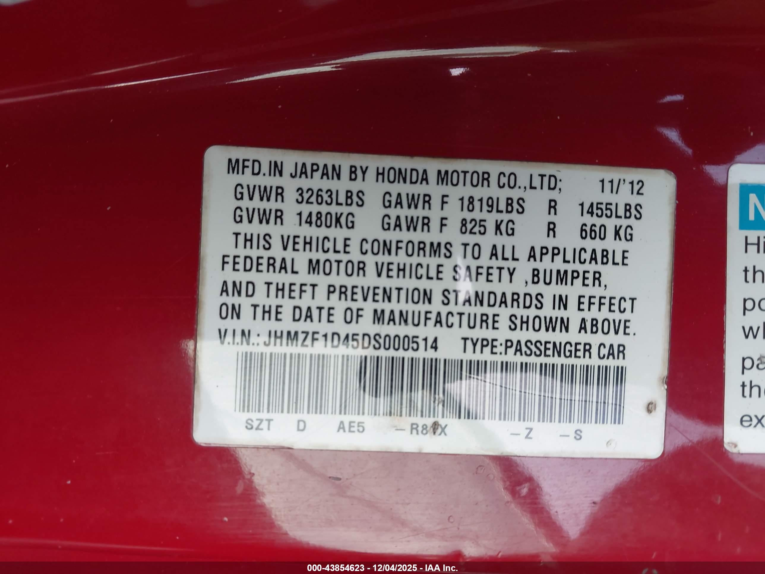 HONDA CR-Z image 9